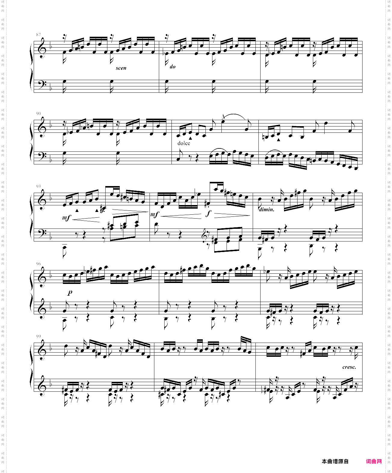 d小调第一号古钢琴协奏曲 bwv 1052-1