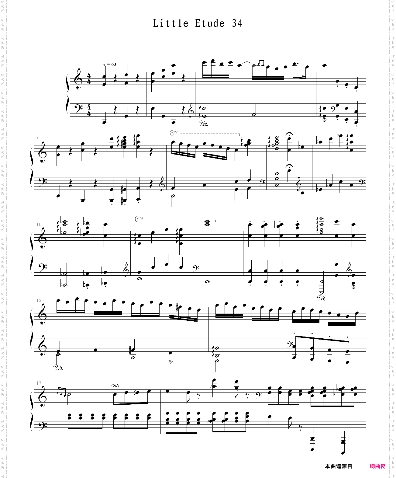 已经不能叫小练习曲的 小练习曲 34 原创