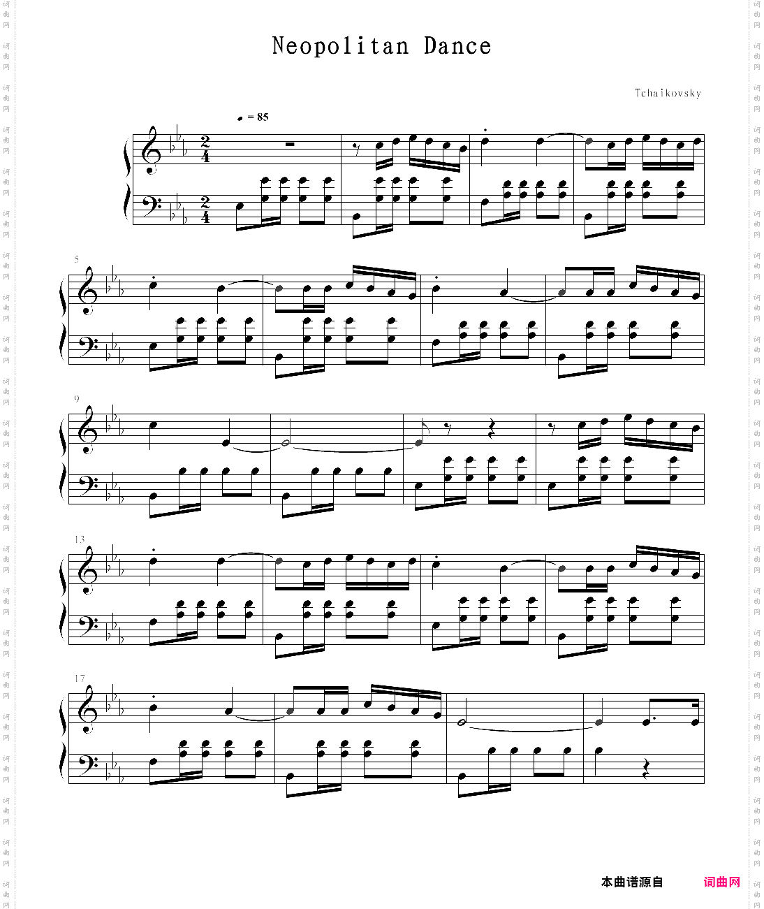 【钢琴块 2 等级歌曲】126· 拿波里舞曲