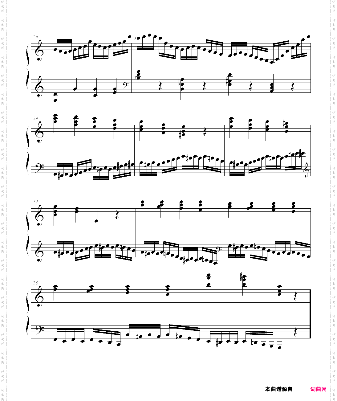 【钢琴块 2 等级歌曲】122· 帕格尼尼主题变奏曲