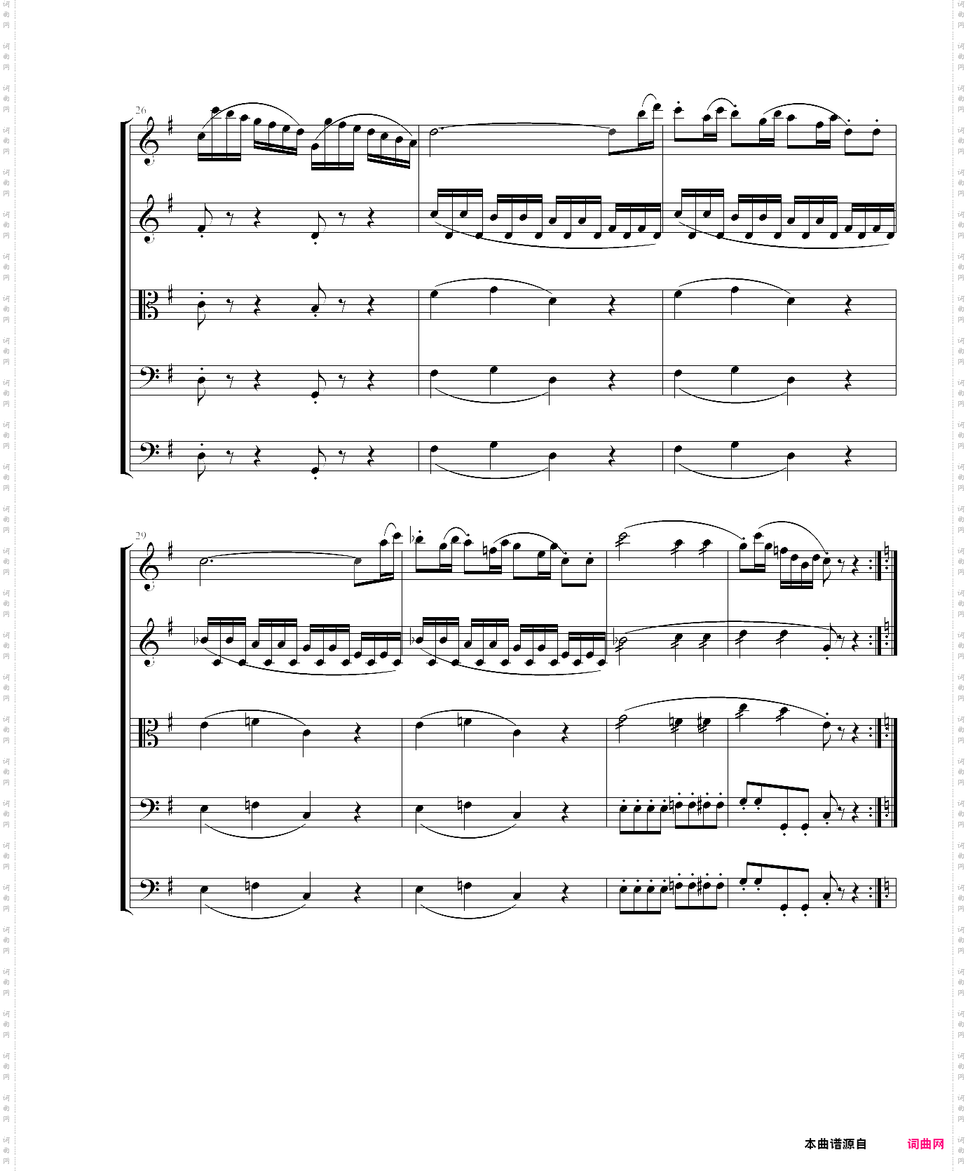 march in c, op·124b