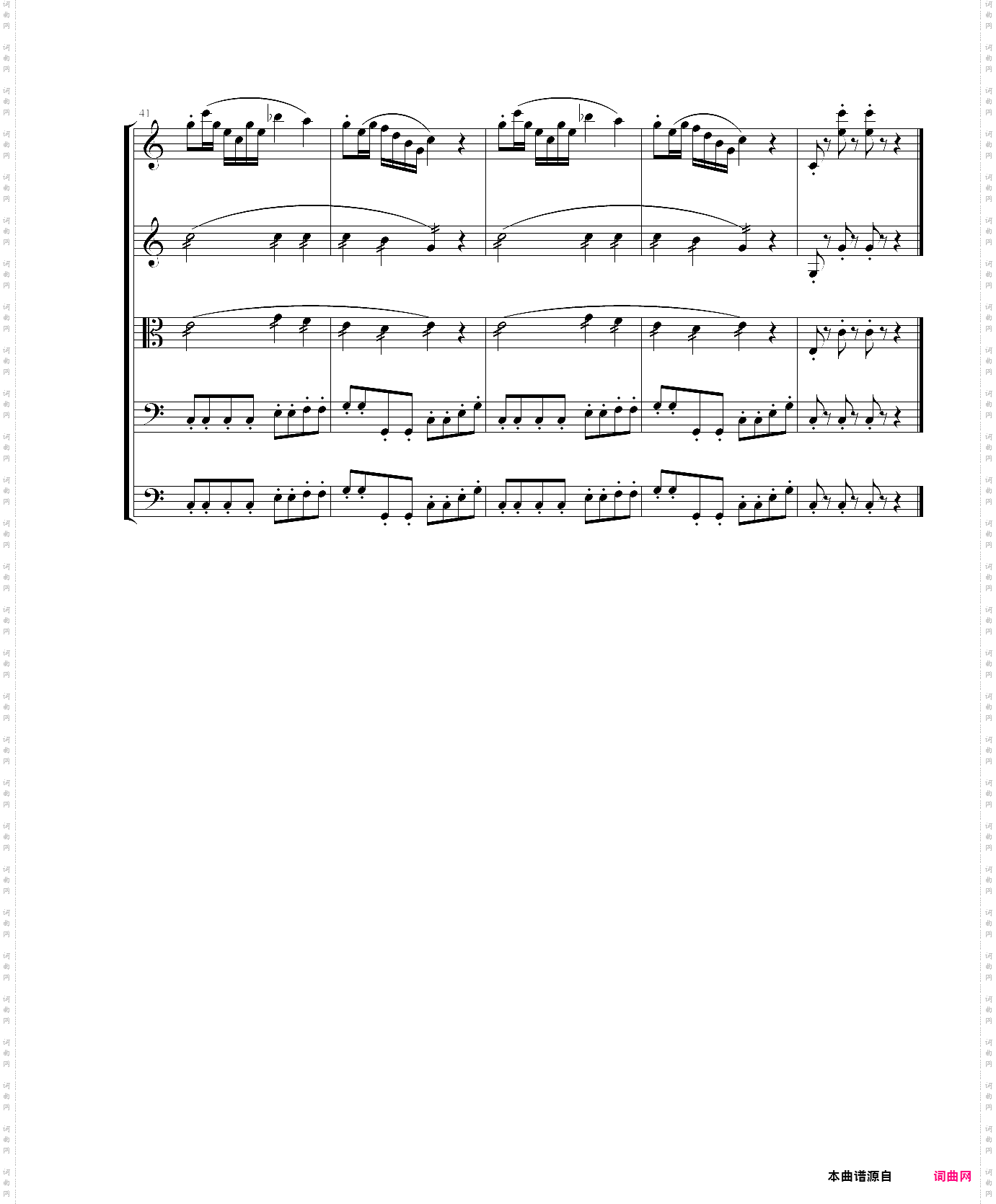 march in c, op·124b