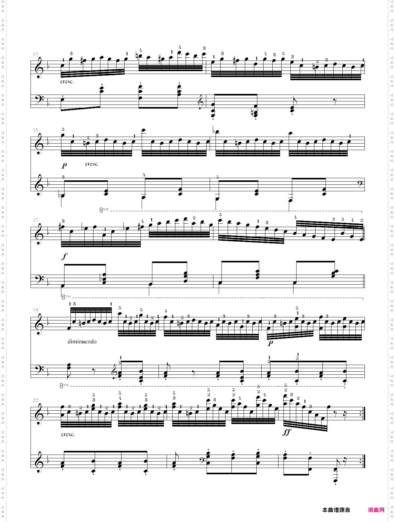 1·练习曲op·299 no·14
