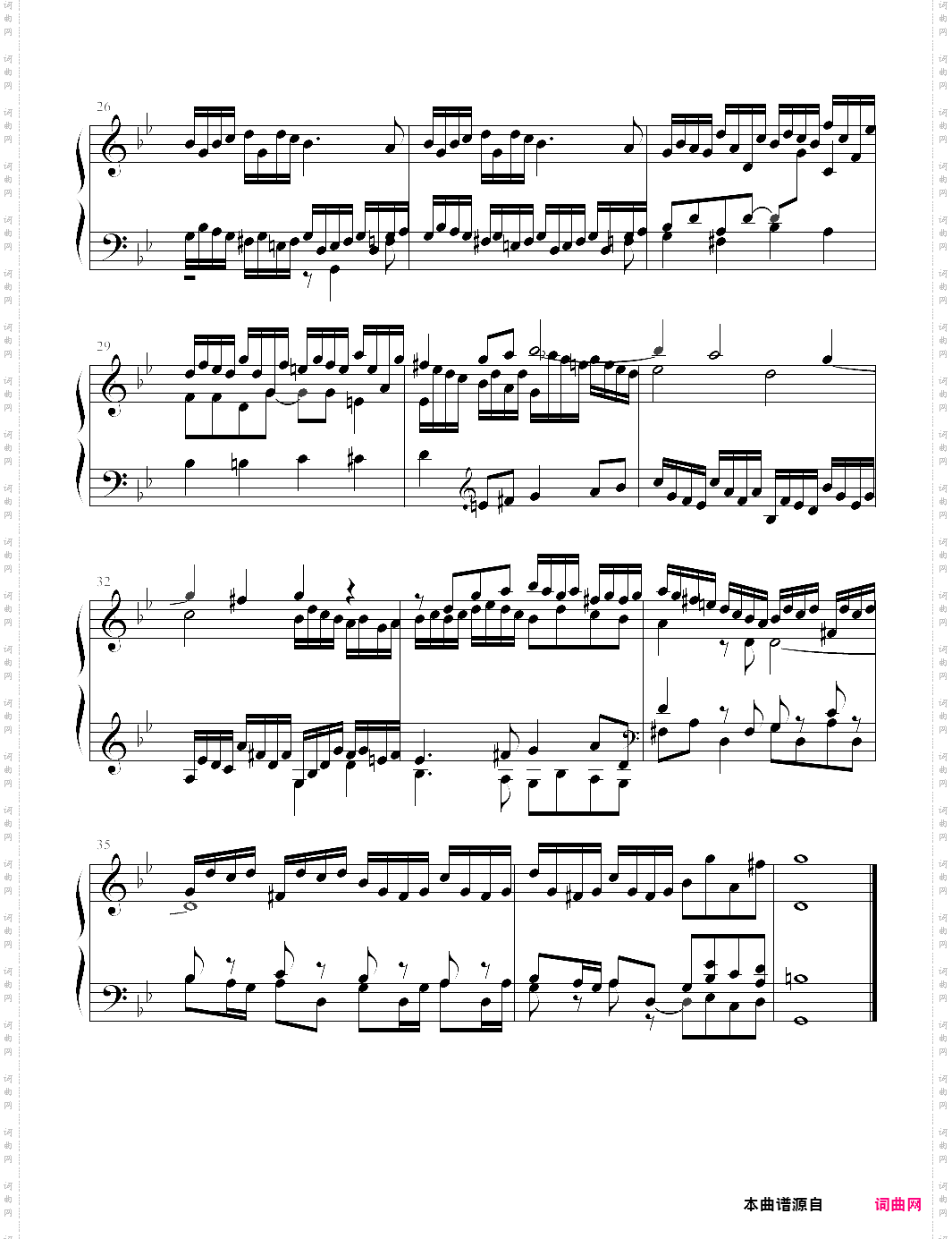 【钢琴块 2 等级歌曲】99 g小调赋格