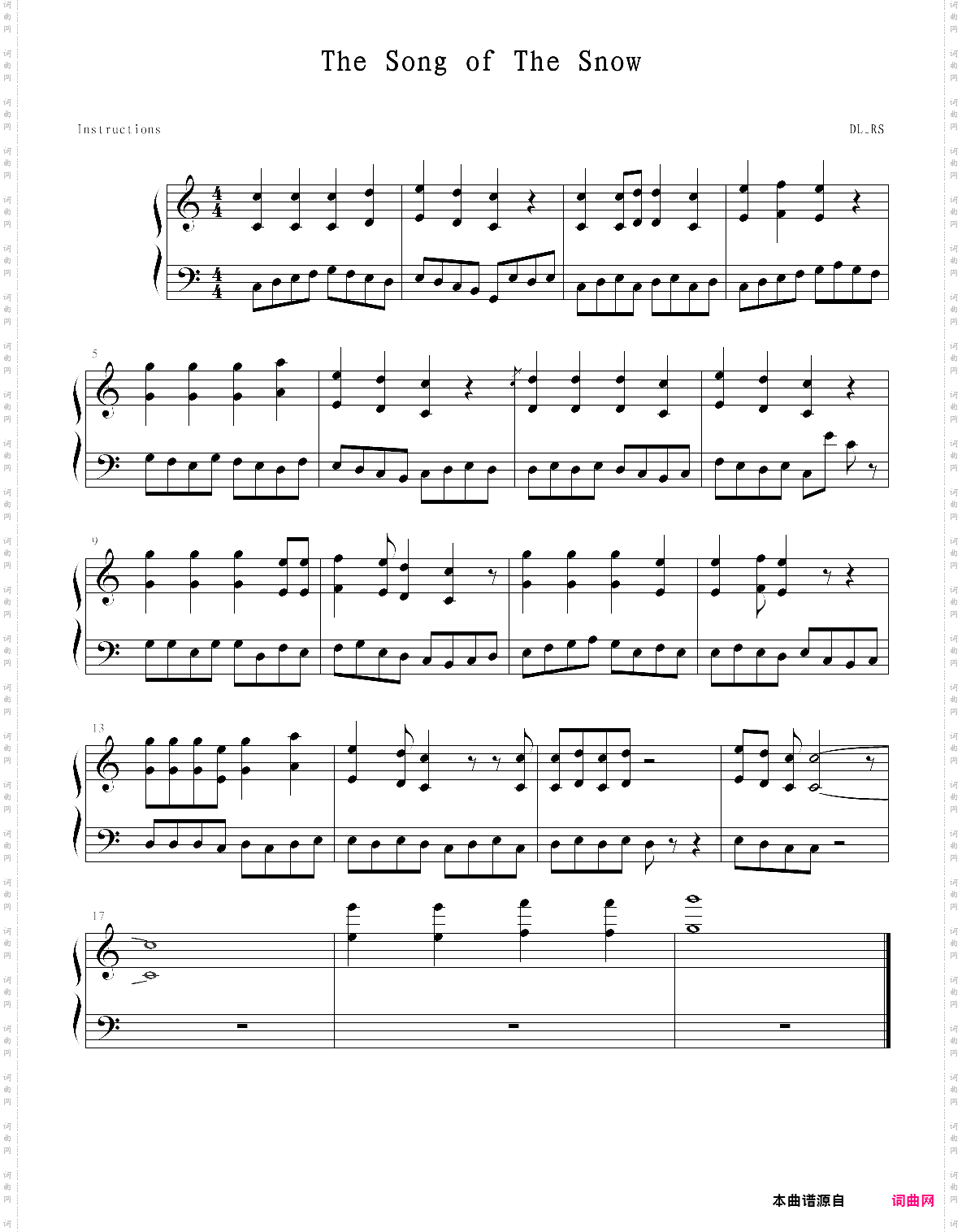 雪的赞歌the song of the snow