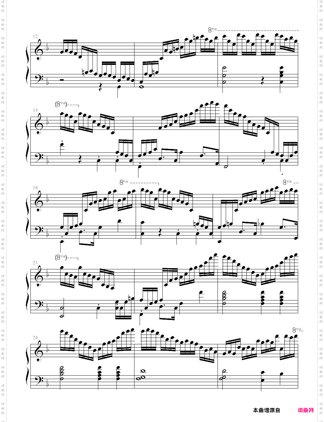 【钢琴块 2 等级歌曲】87 练习曲op·10 no·8