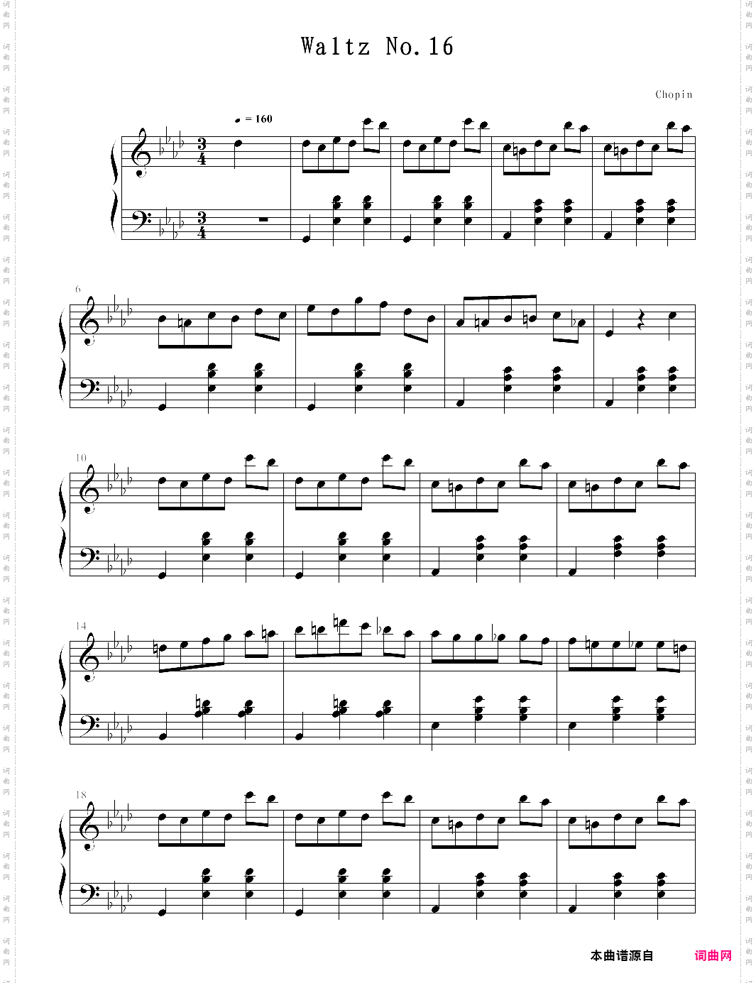 圆舞曲no·16_【钢琴块 2 等级歌曲】78