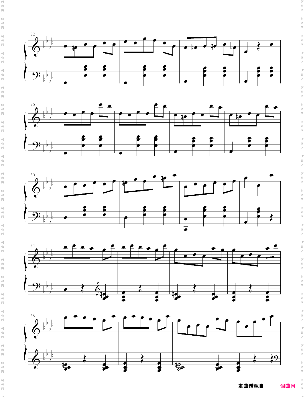 圆舞曲no·16_【钢琴块 2 等级歌曲】78