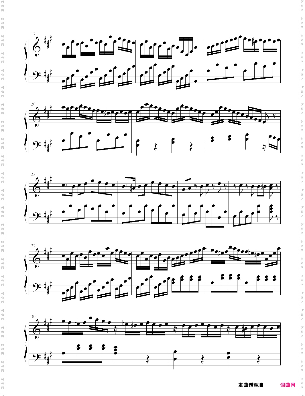 【钢琴块 2 等级歌曲】76 a大调奏鸣曲k311