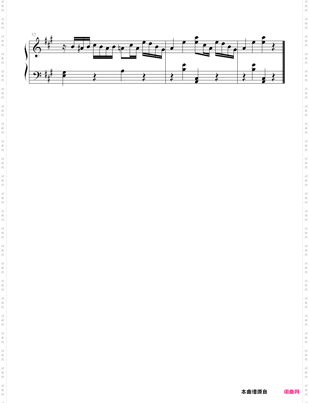 【钢琴块 2 等级歌曲】76 a大调奏鸣曲k311