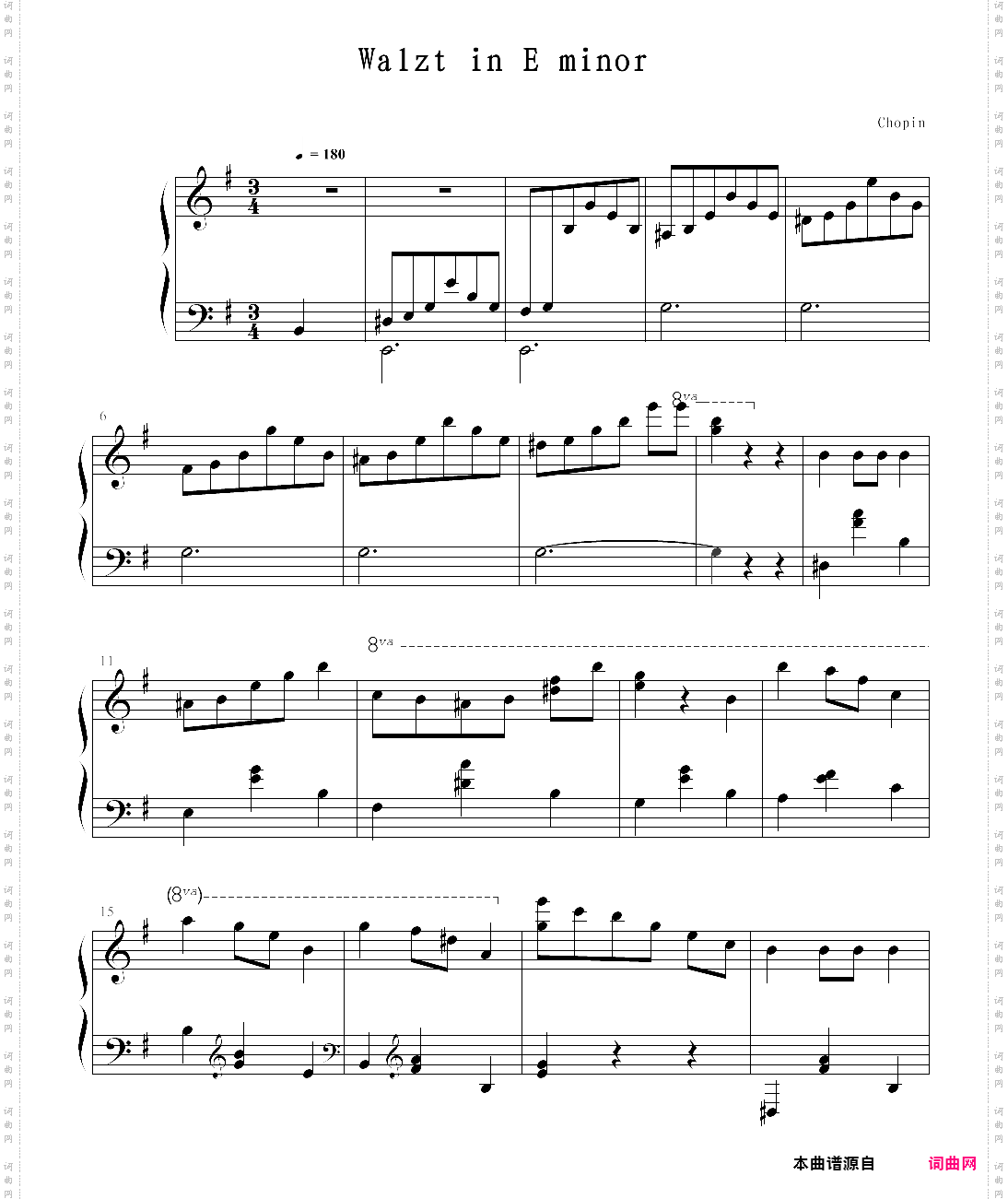 【钢琴块 2 等级歌曲】71 e小调圆舞曲