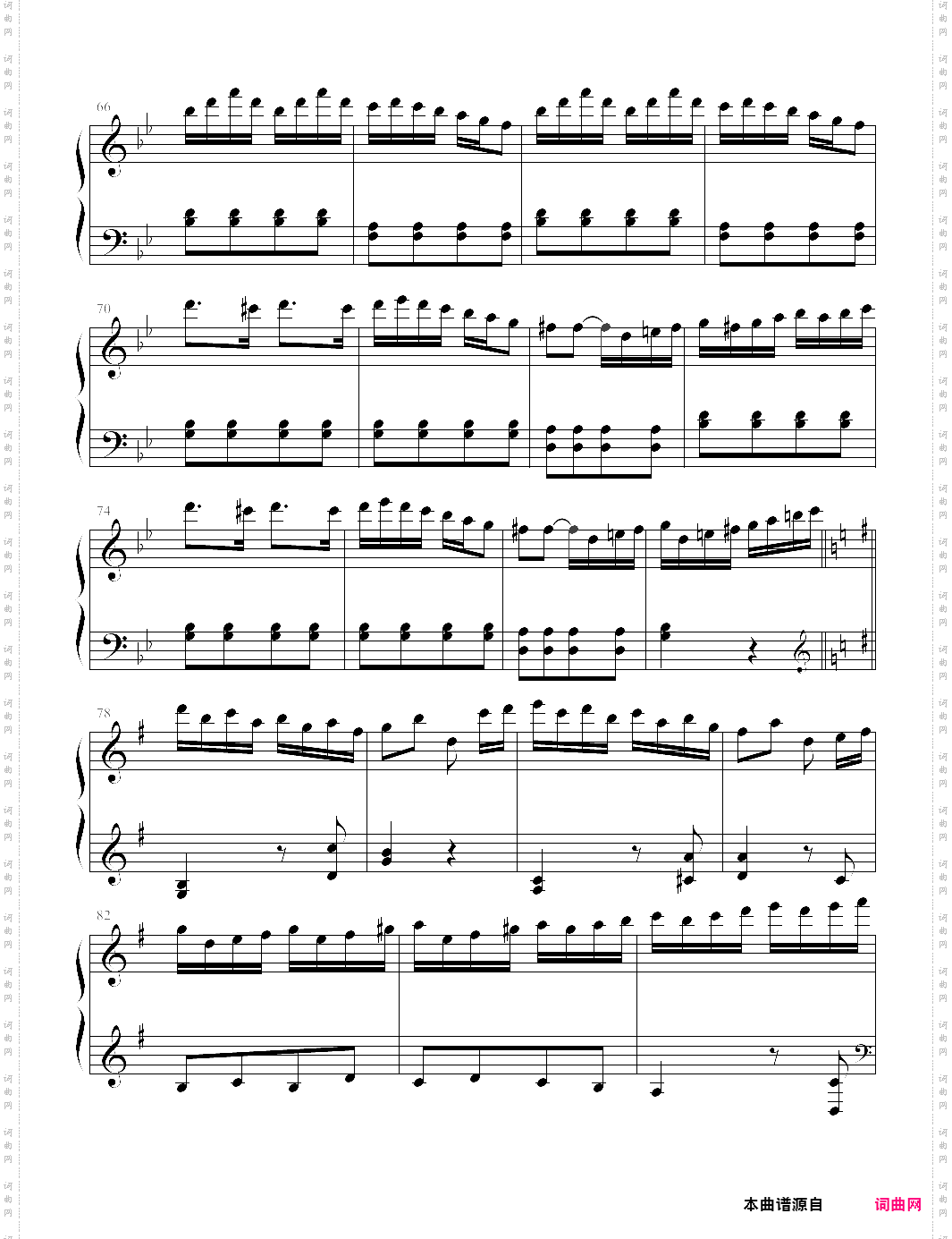 【钢琴块 2 等级歌曲】68 吉普赛回旋曲