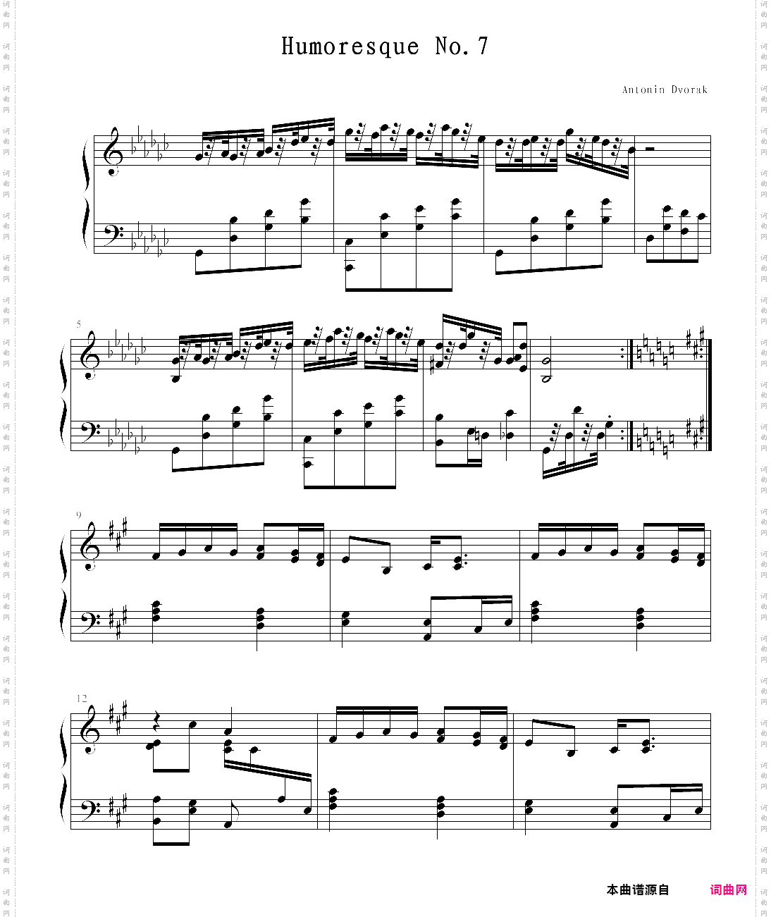 【钢琴块 2 等级歌曲】55 幽默曲 no·7