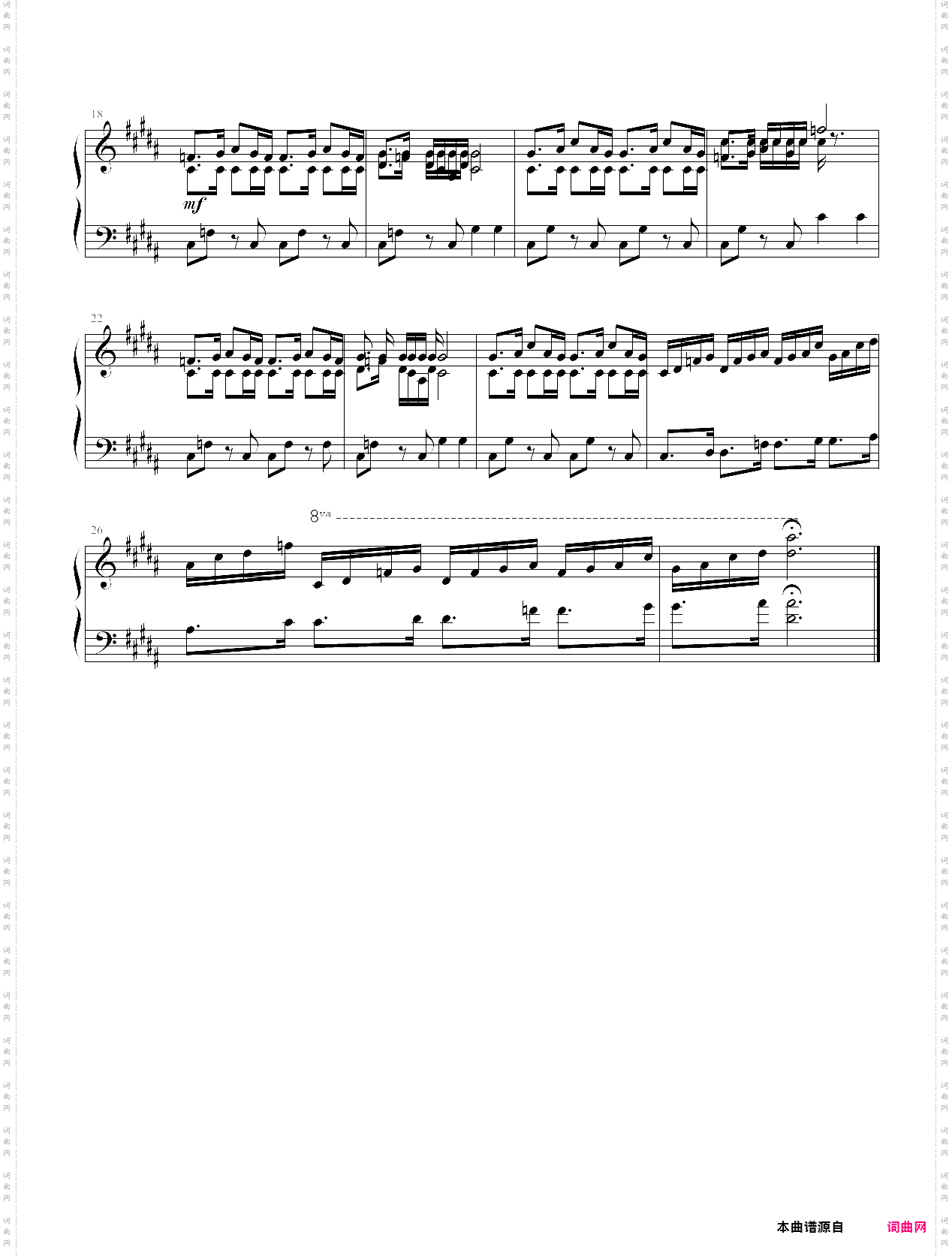 2018年钢琴手速等级考试 第五级 深山老林