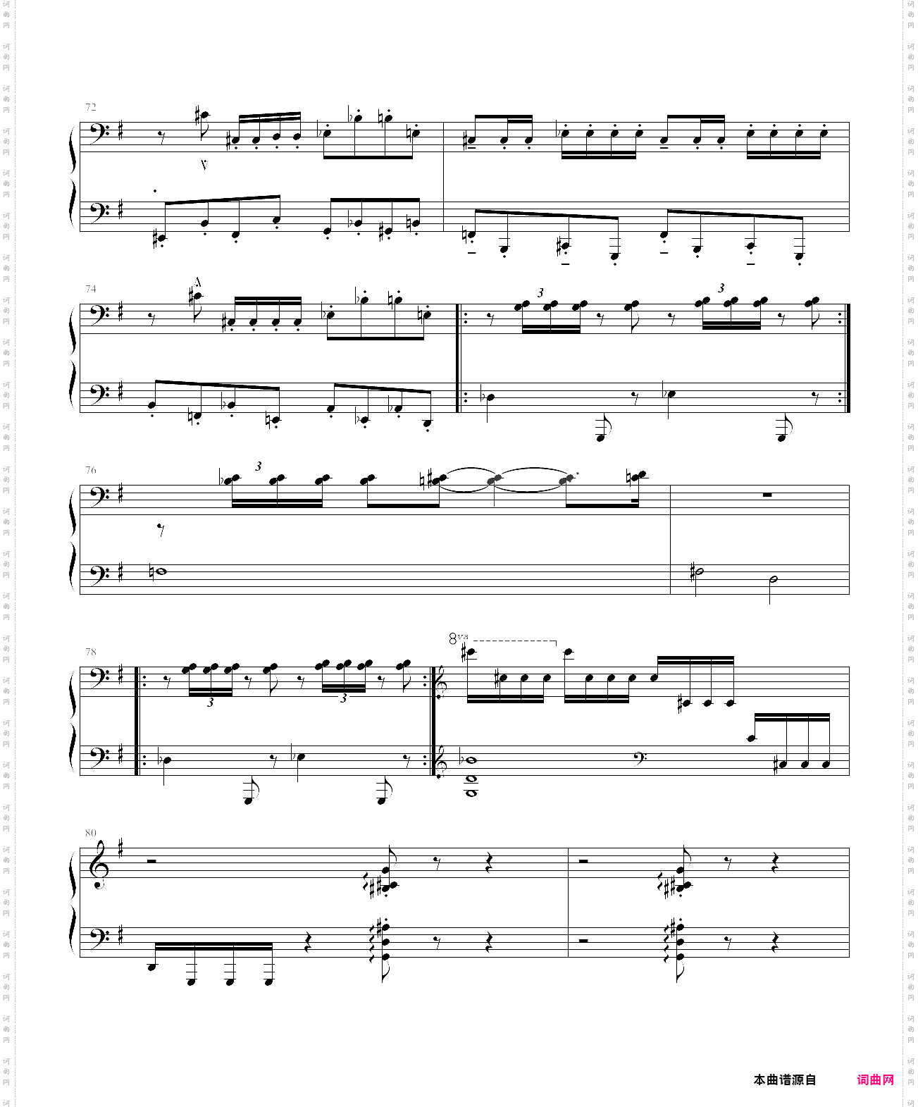 德彪西十二首练习曲之九 重复音