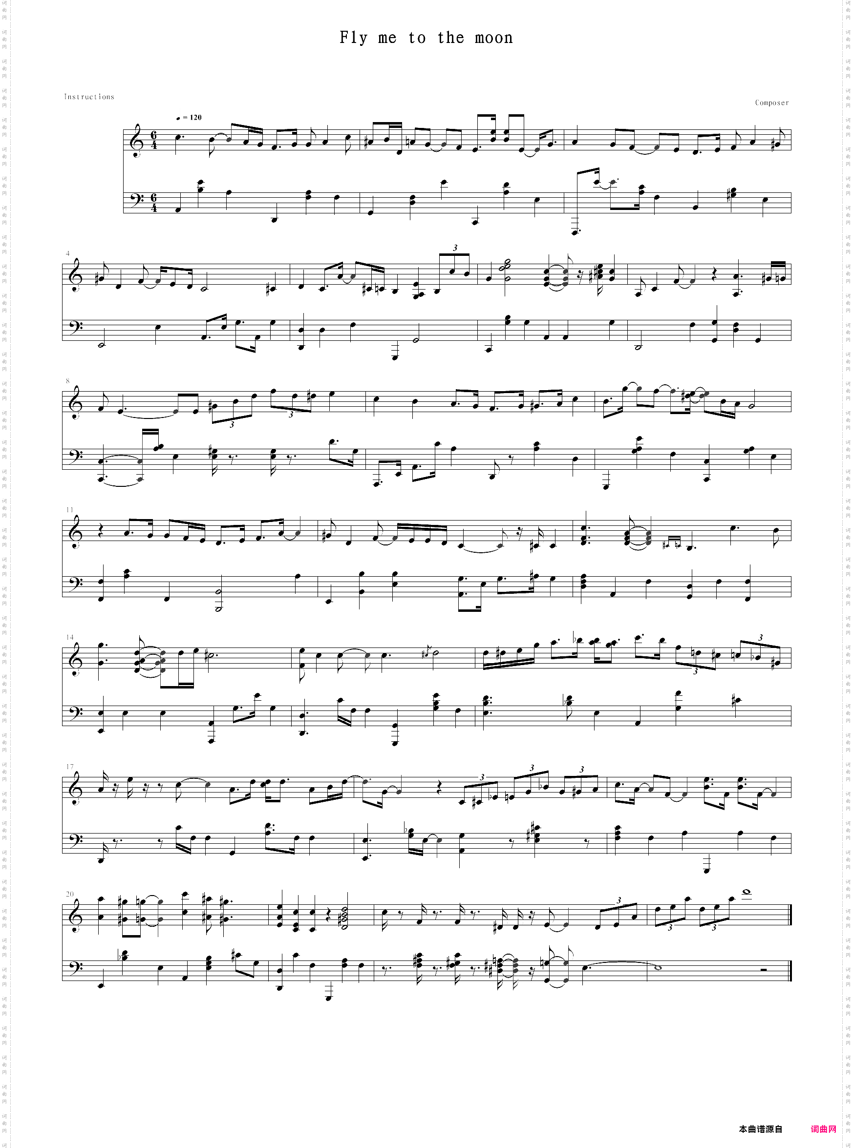 fly me to the moonjazz 快版