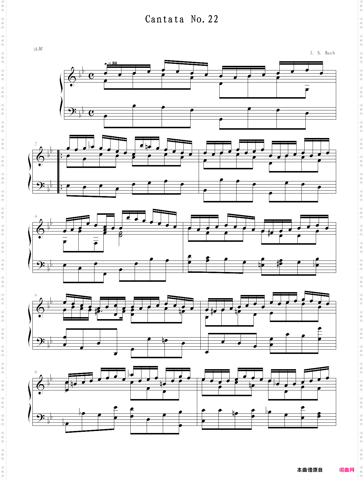 jesus nahm zu sich die zw?lfe, bwv 22 - j· s· bach