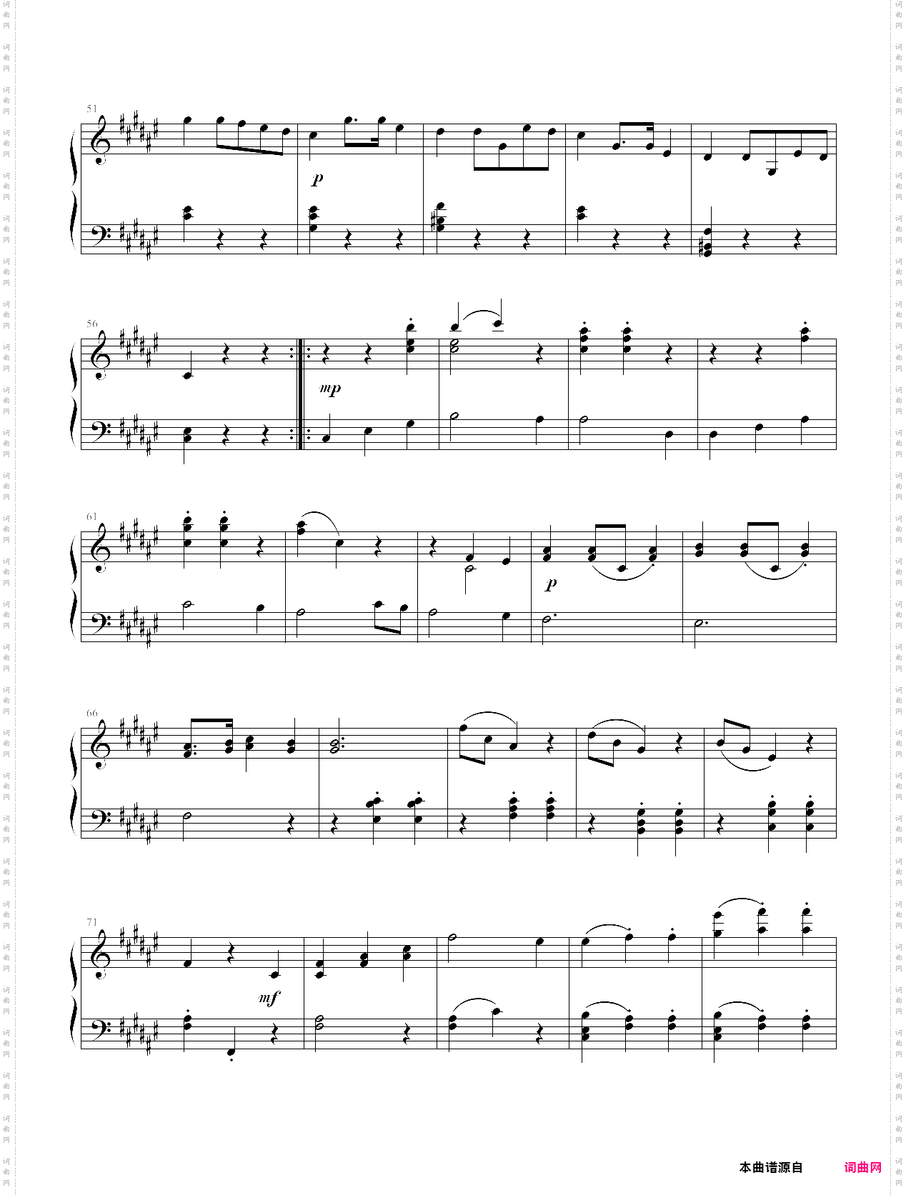 升f小调第二钢琴奏鸣曲 第二乐章 小步舞曲