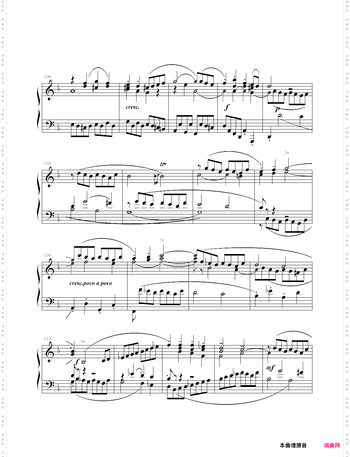 巴赫-bwv971第三乐章,f大调意大利协奏曲