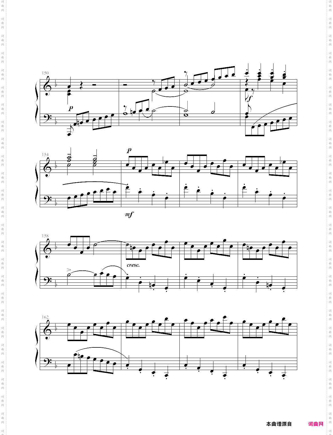 巴赫-bwv971第三乐章,f大调意大利协奏曲