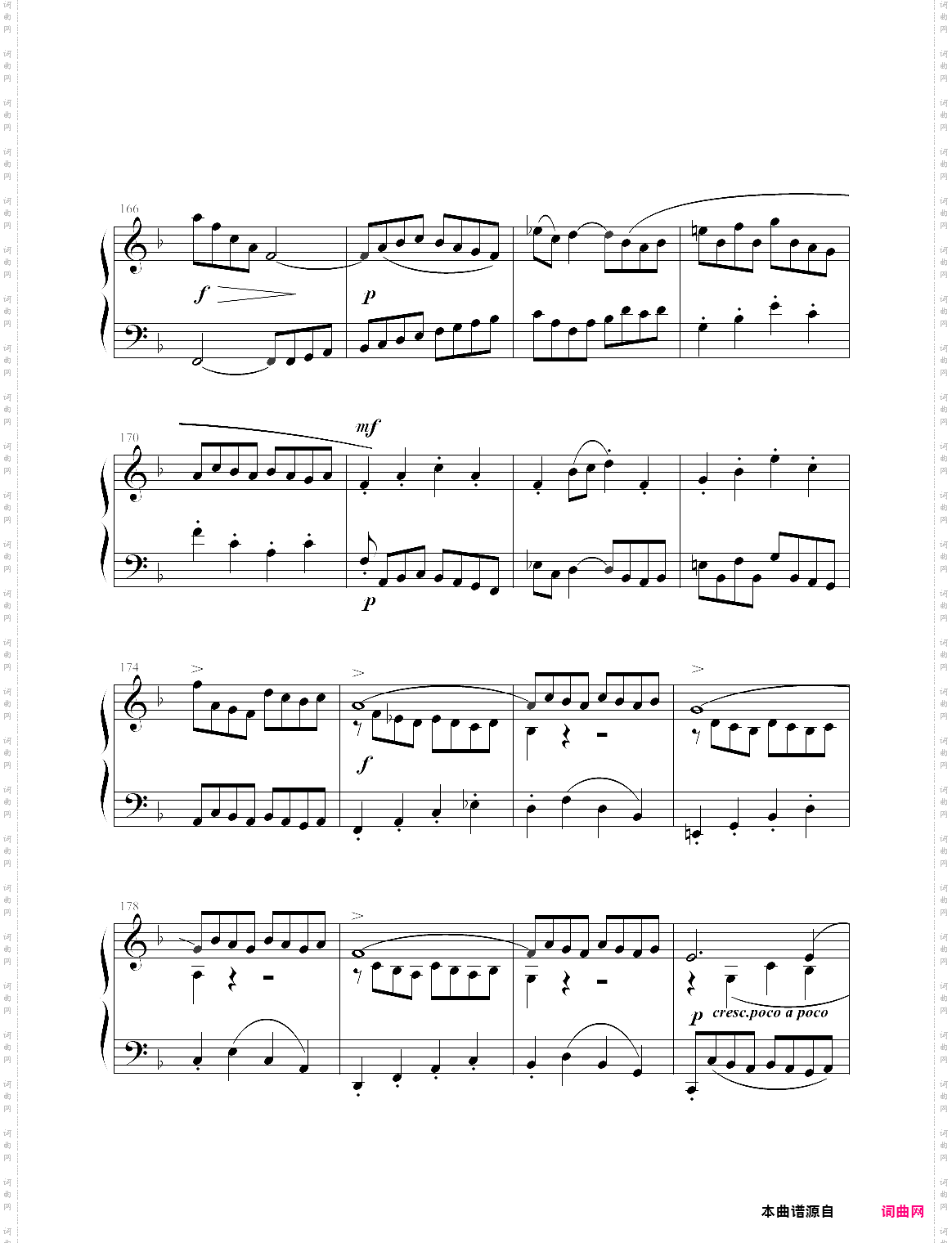 巴赫-bwv971第三乐章,f大调意大利协奏曲