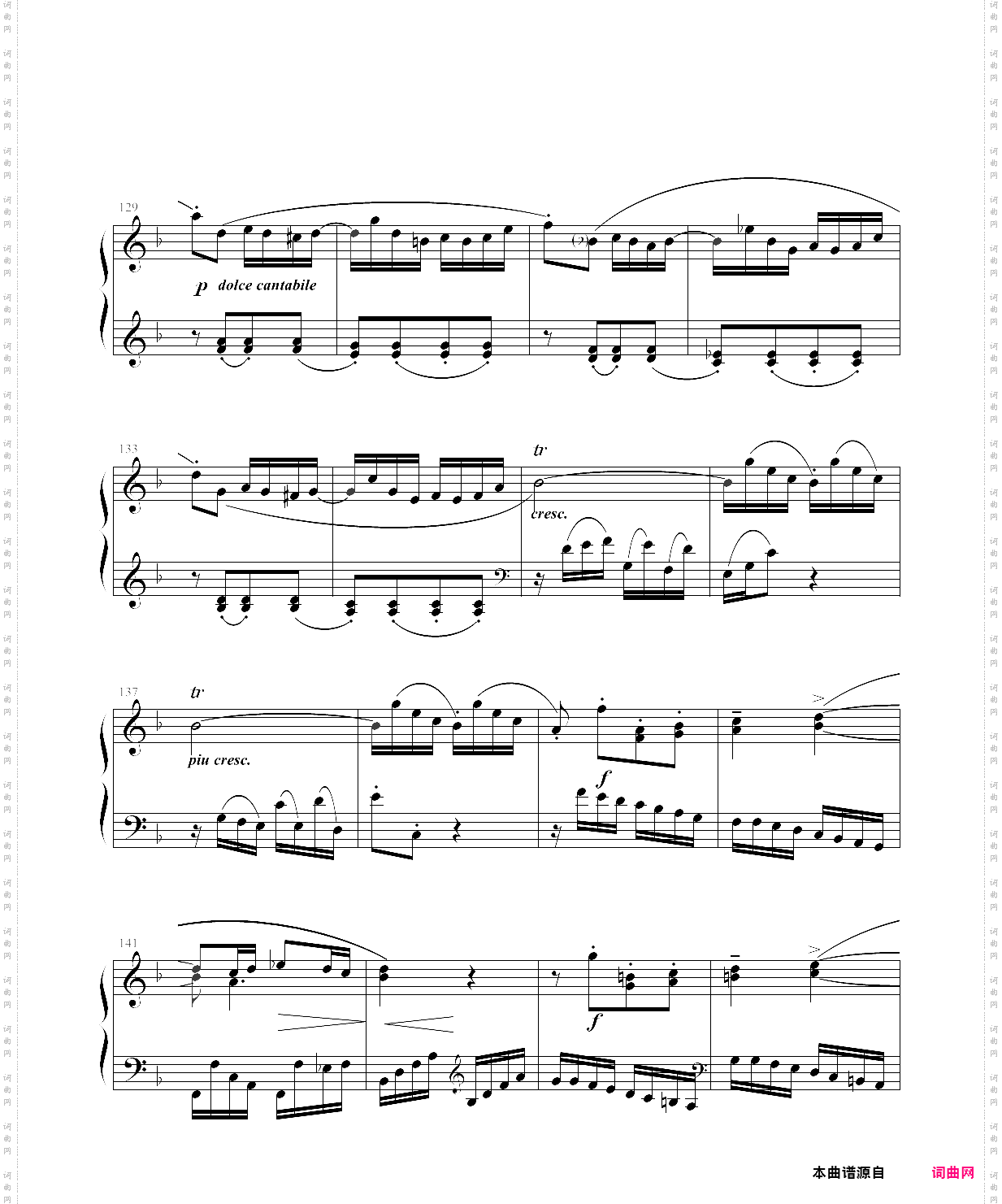 巴赫-bwv971第一乐章，f大调意大利协奏曲
