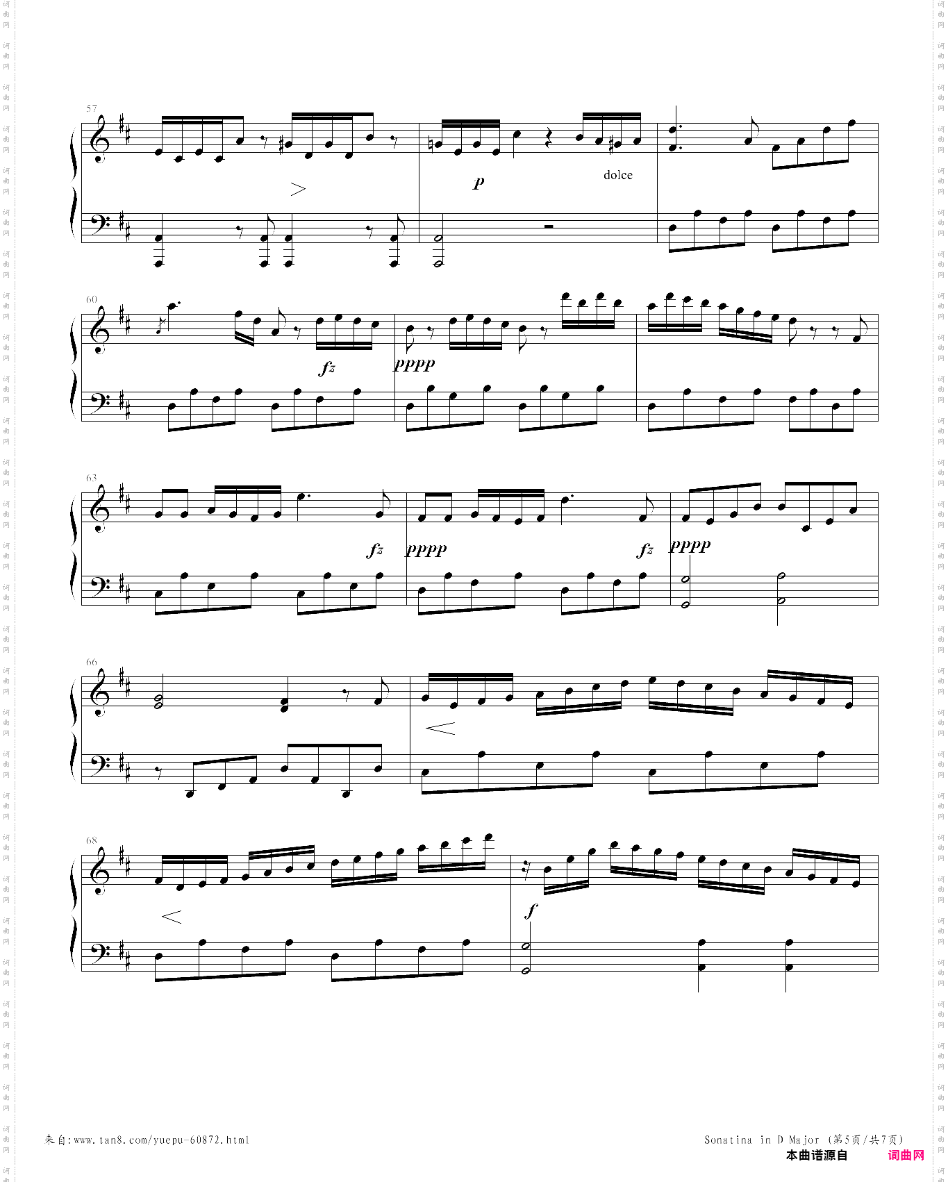 sonatina in d major op 36 no 6 movement 1
