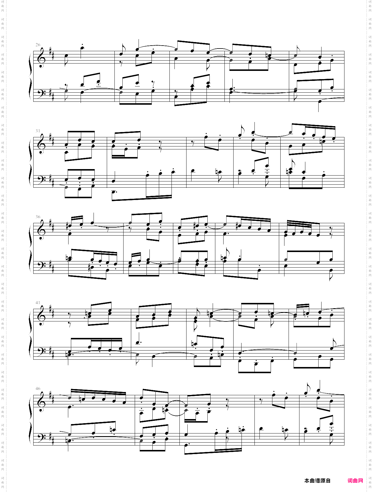 巴赫bwv988《哥德堡变奏曲》 变奏4