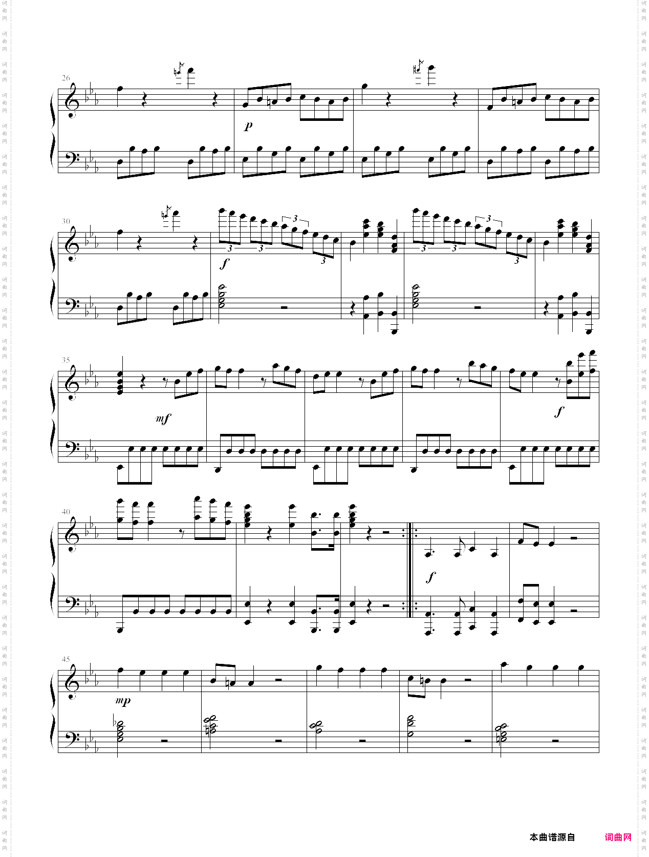c小调第一钢琴奏鸣曲第一乐章