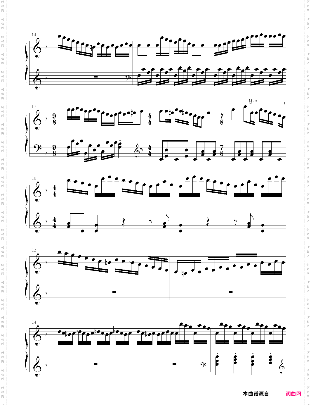 【钢琴块 2 等级歌曲】39 小奏鸣曲 op·36-3