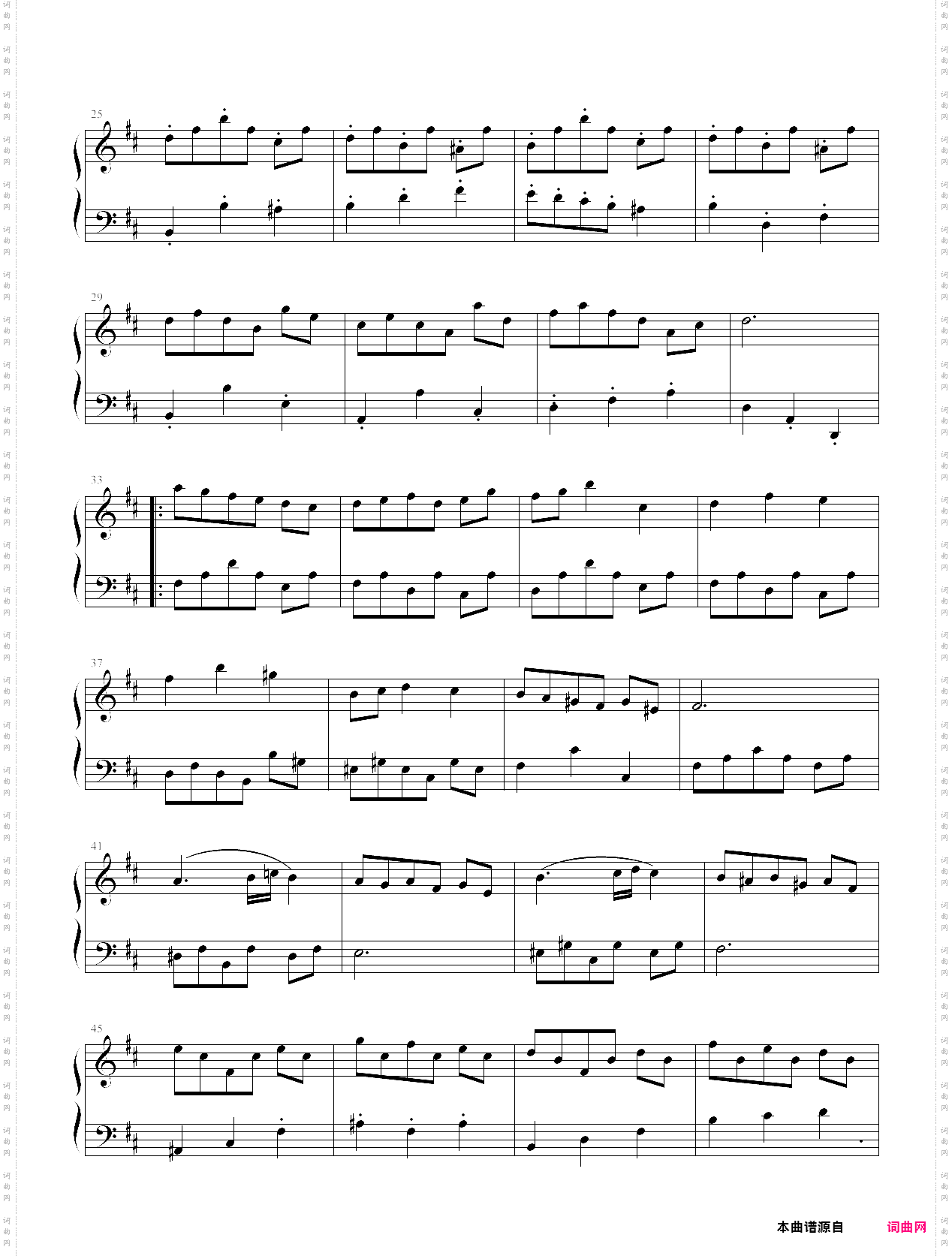 巴赫bwv814《法国组曲no·3》 4·小步舞曲