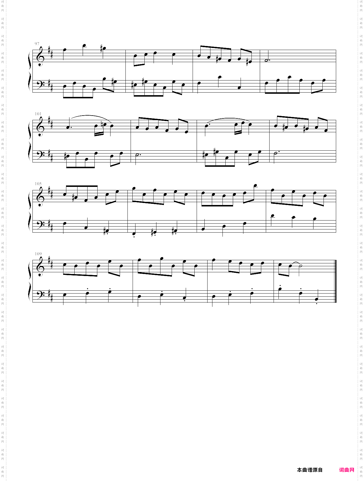 巴赫bwv814《法国组曲no·3》 4·小步舞曲