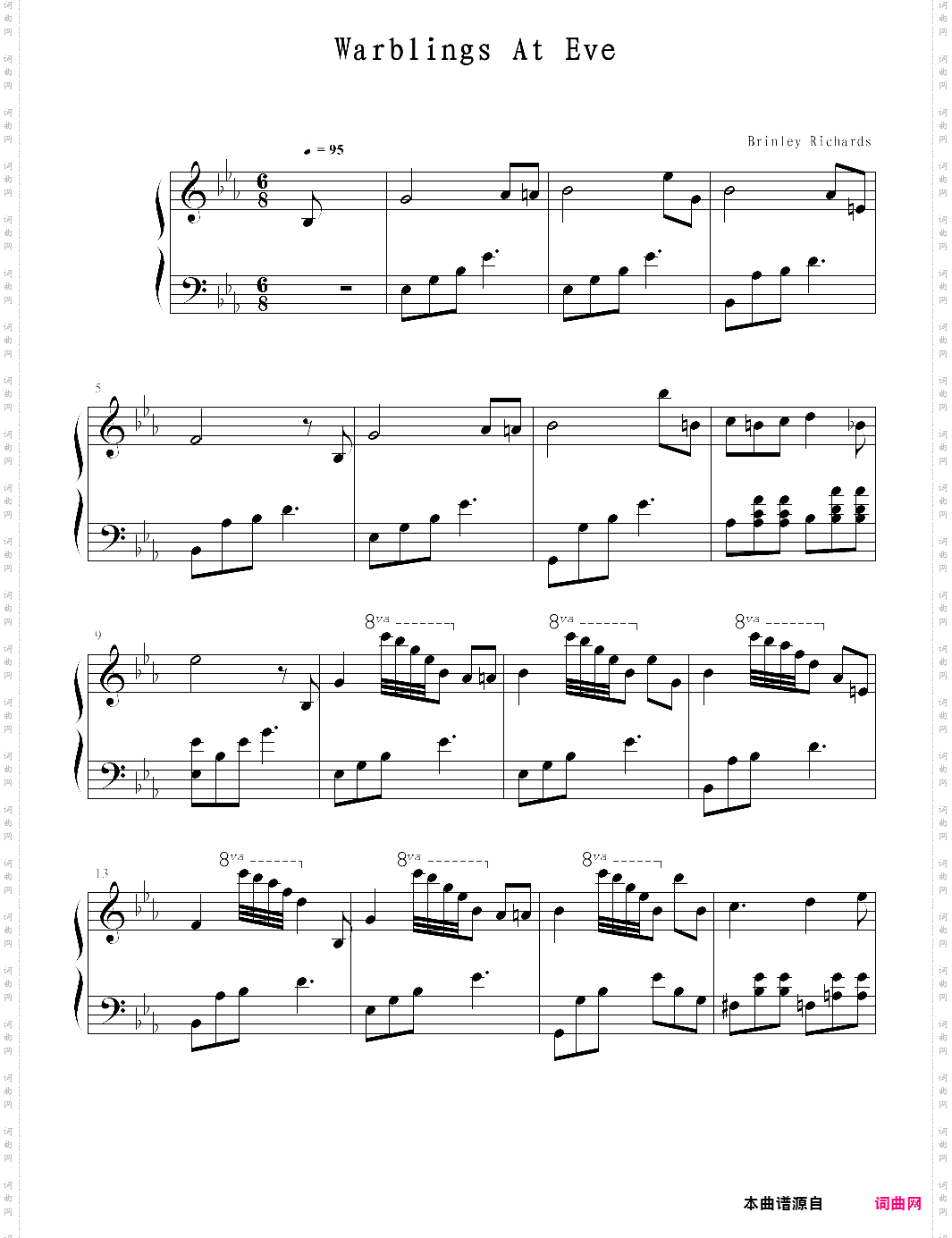 【钢琴块 2 等级歌曲】9 夜莺在欢唱