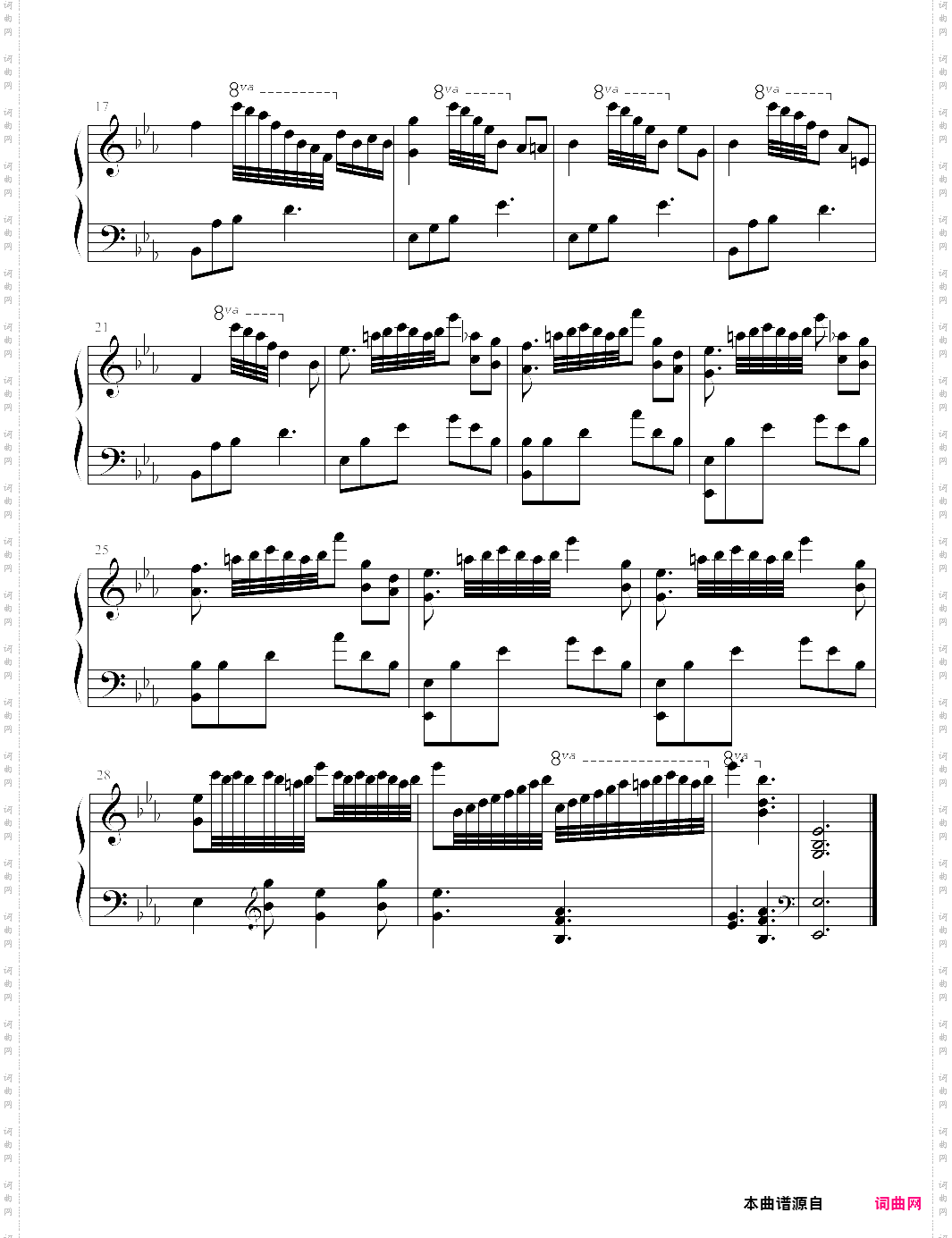 【钢琴块 2 等级歌曲】9 夜莺在欢唱