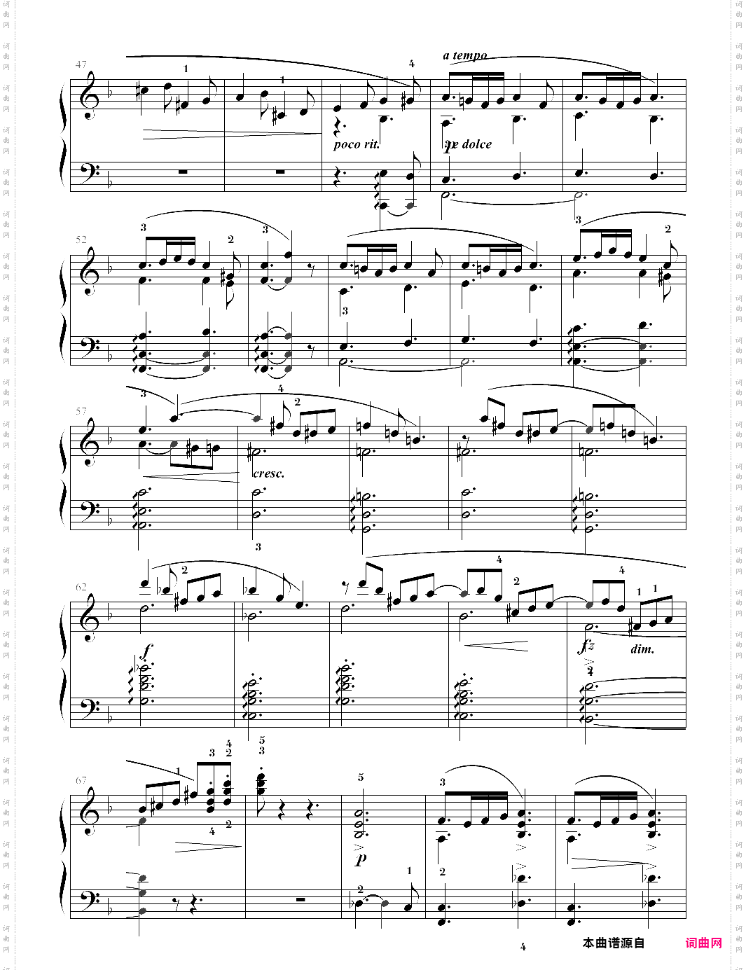 4-2、albumblad纪念册的一页【edvard grieg爱德华·格里格】-z0851
