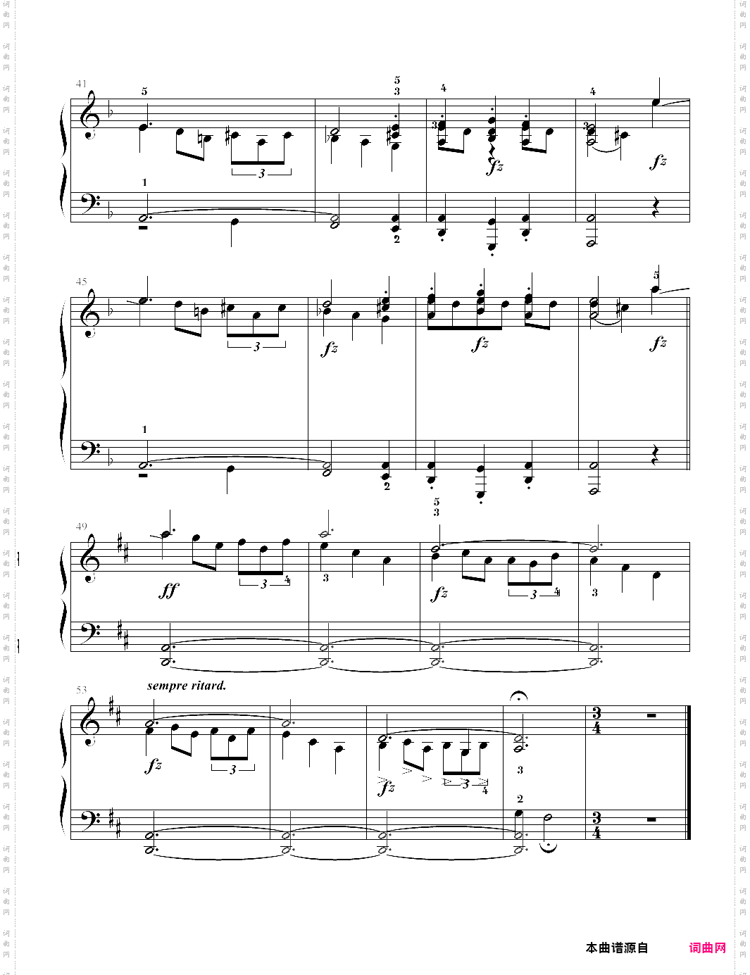 1-6、norsk melodi挪威小调【edvard grieg爱德华·格里格】-z0833