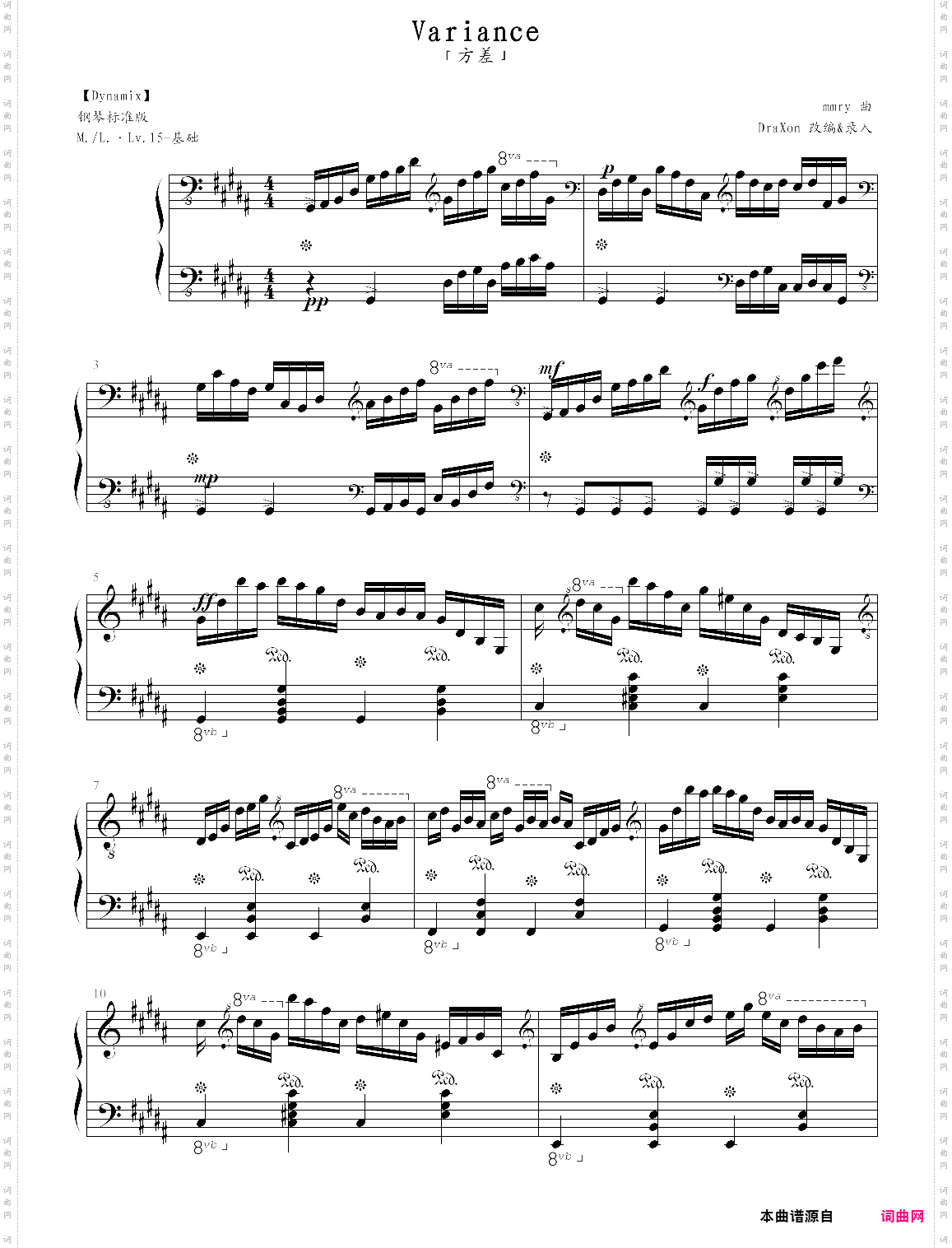 variance方差，by mmry in dynamix