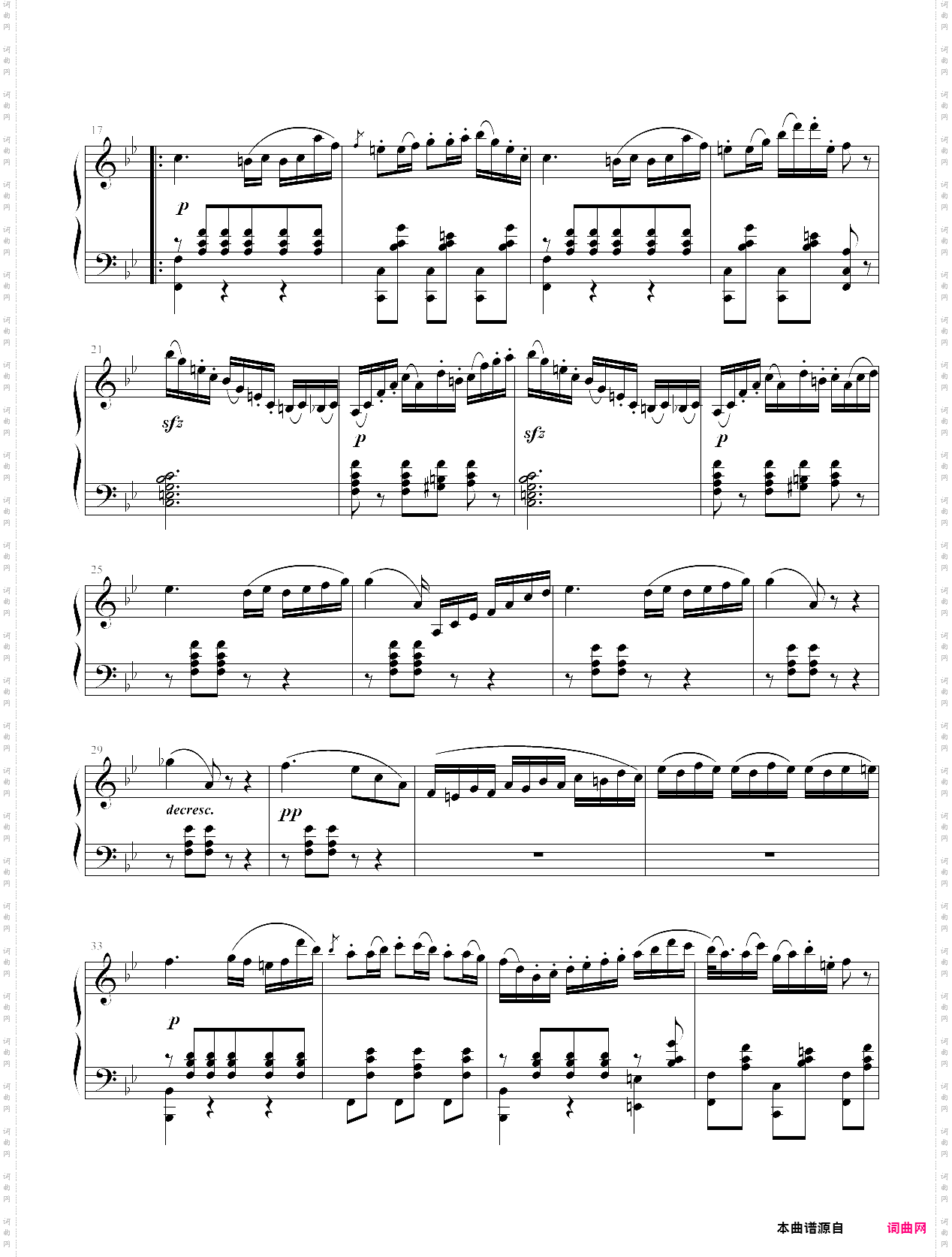 舒伯特 降b大调波兰舞曲d·580