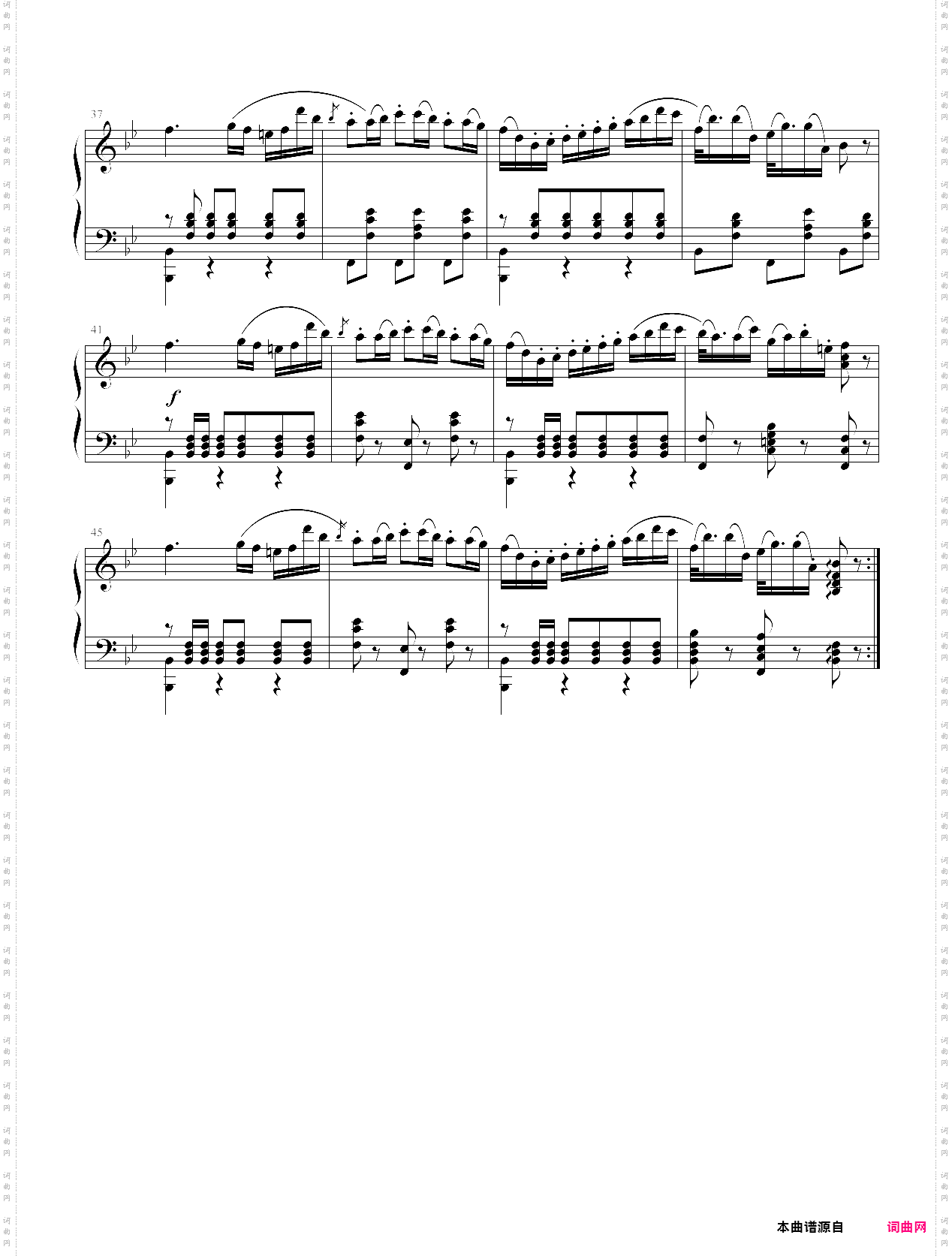 舒伯特 降b大调波兰舞曲d·580