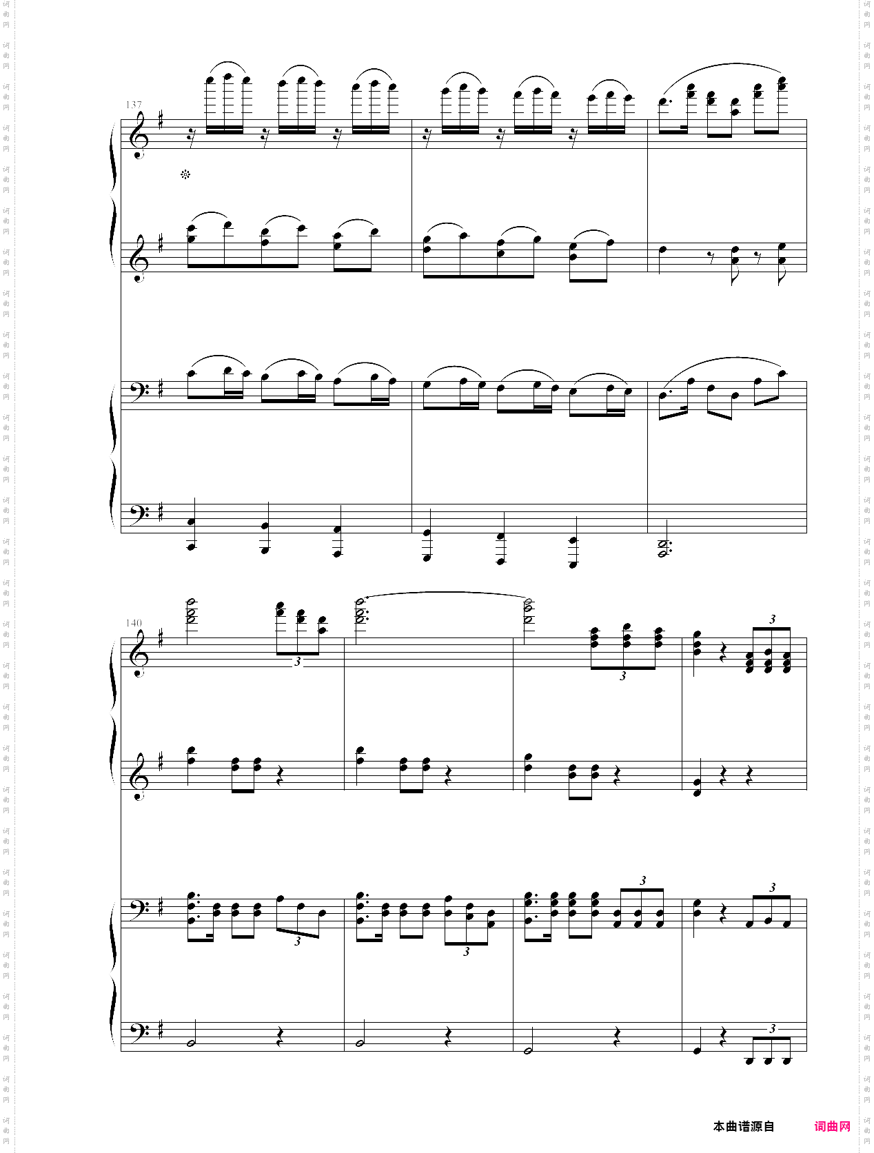 胜利舞曲_四手联弹钢琴曲