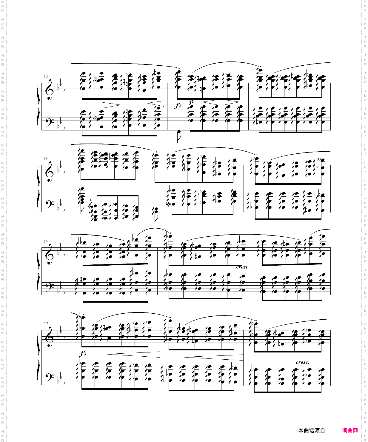 肖邦练习曲op·10 no·11