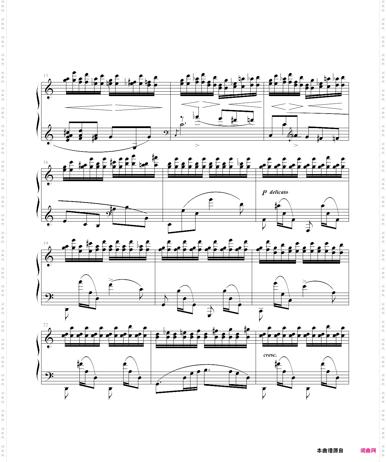 肖邦练习曲op·10 no·7