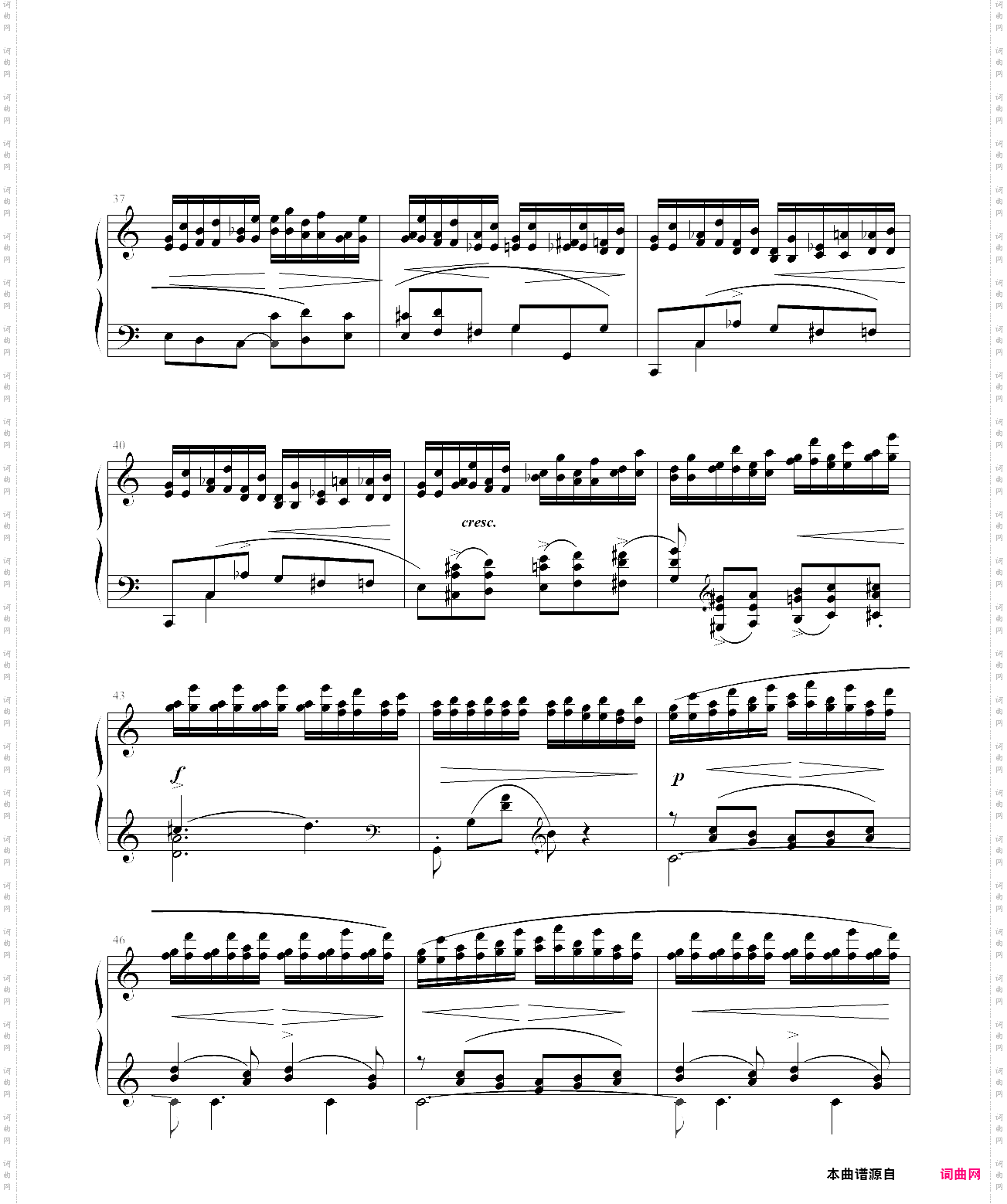 肖邦练习曲op·10 no·7