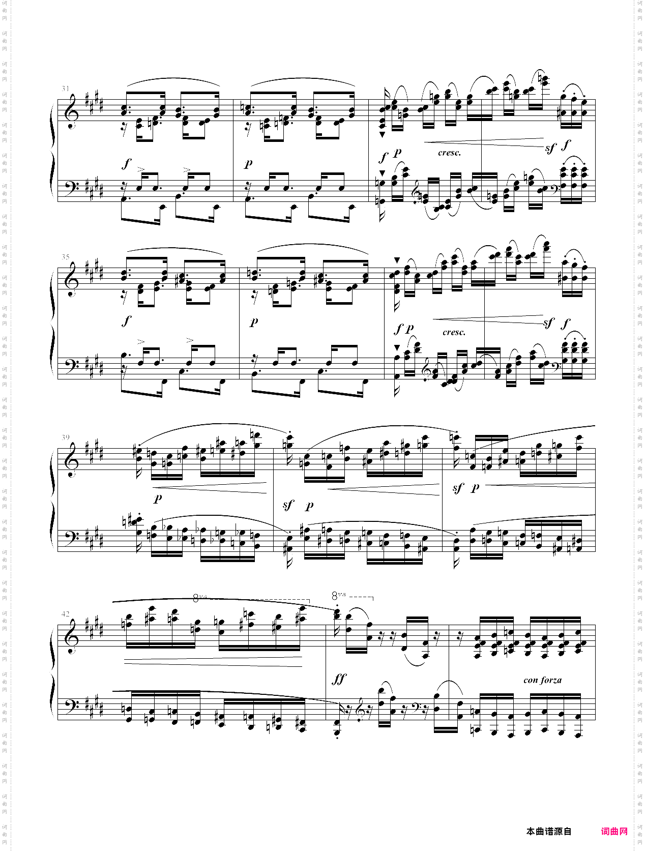 肖邦练习曲op·10 no·3