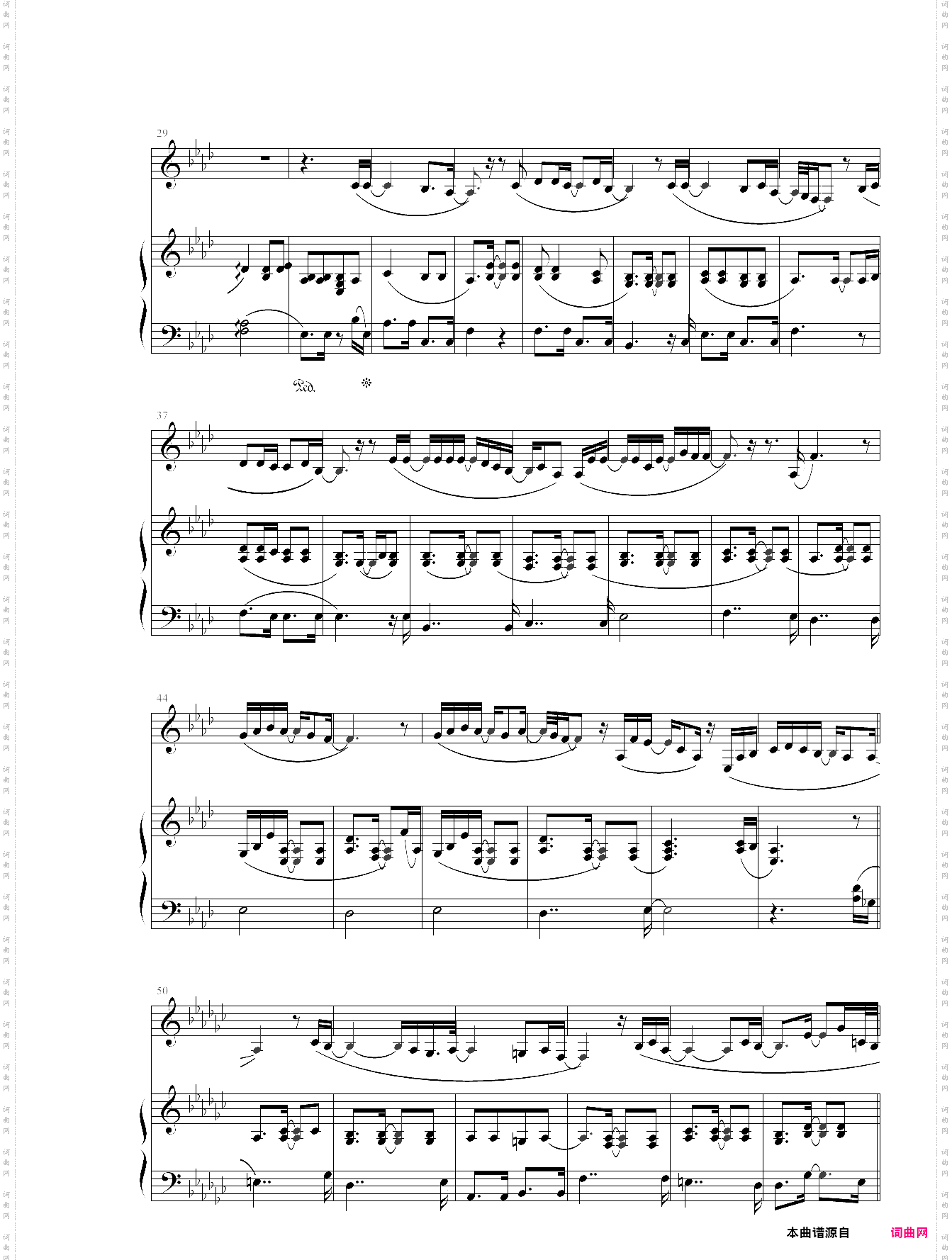 wyn yn de seilen vocal+piano accompaniment