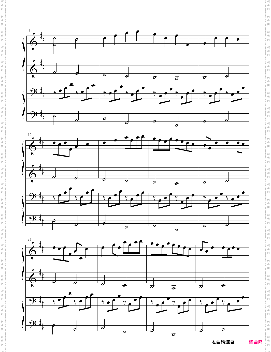 canon and gigue in d major