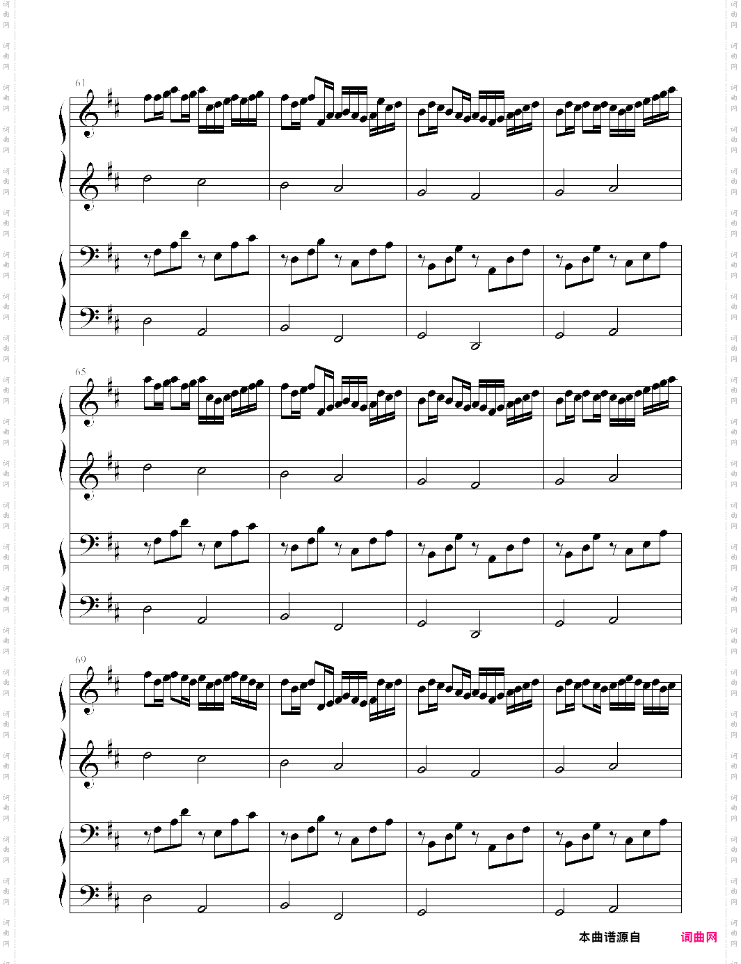 canon and gigue in d major