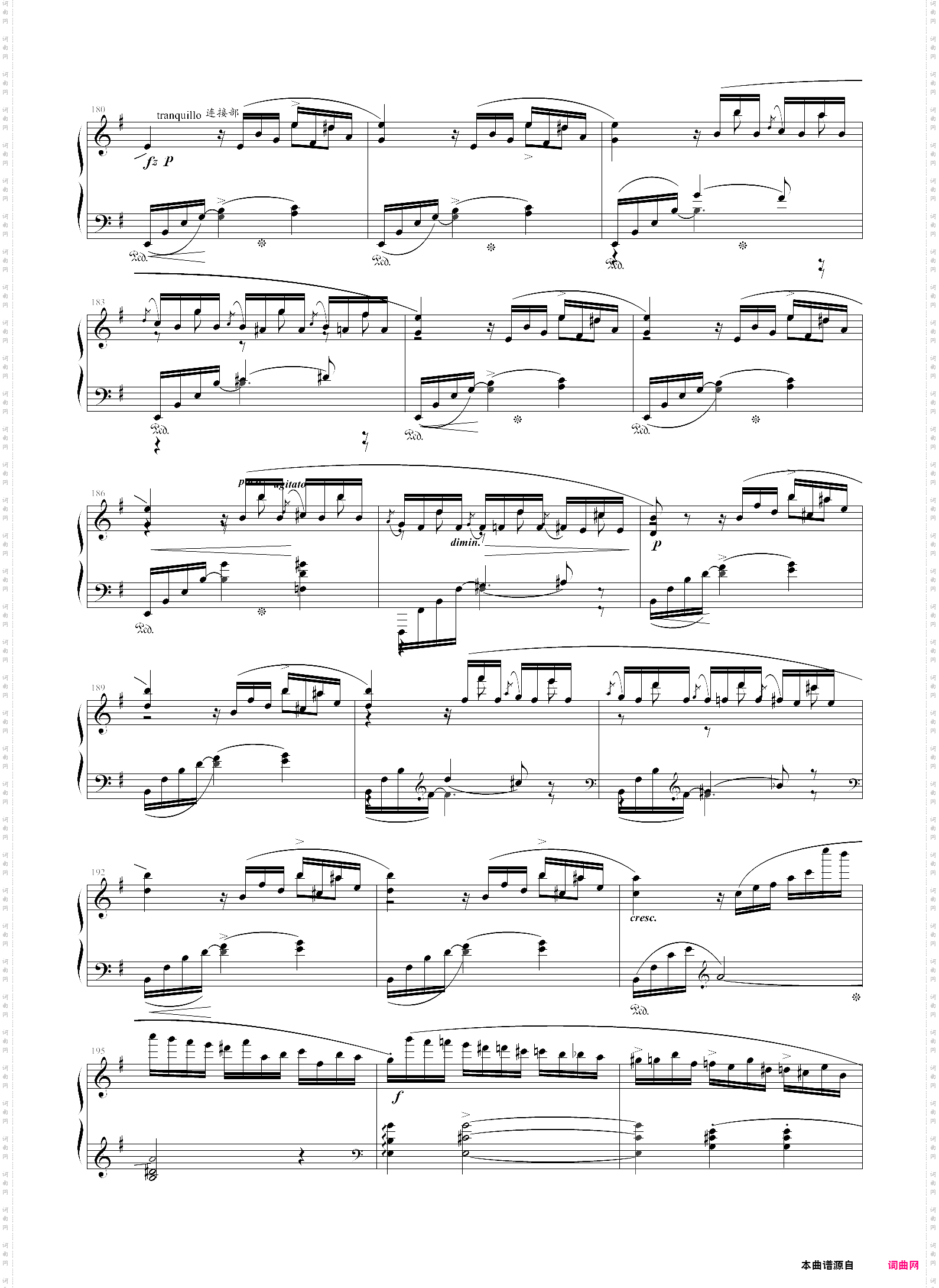 e小调第一钢琴协奏曲第一乐章