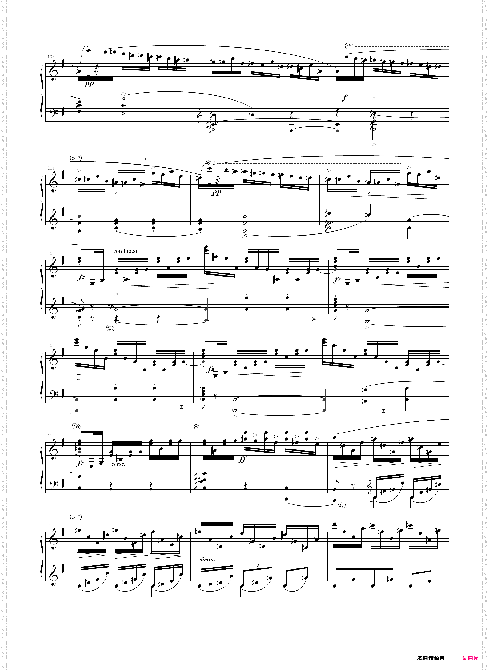 e小调第一钢琴协奏曲第一乐章