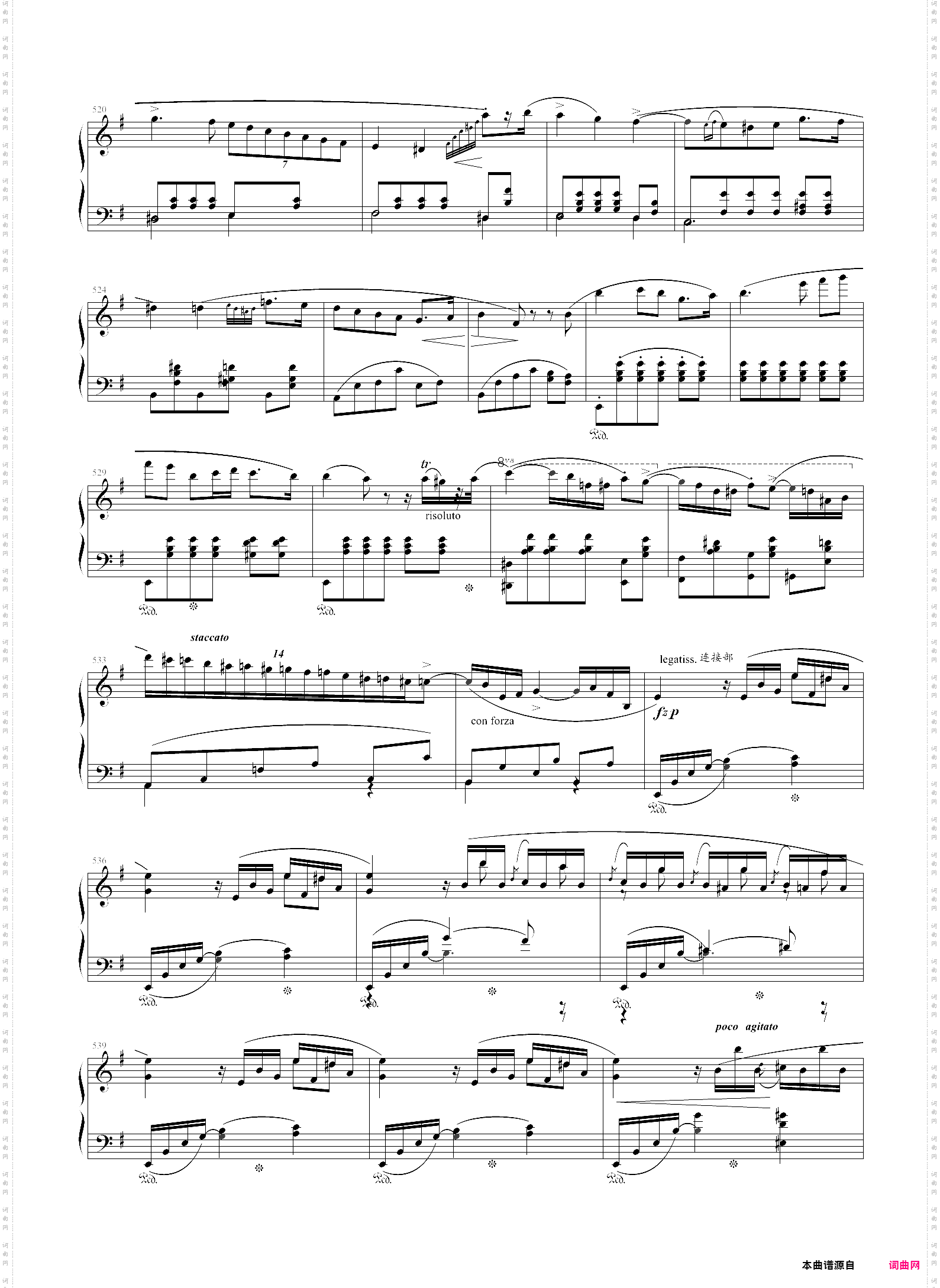 e小调第一钢琴协奏曲第一乐章